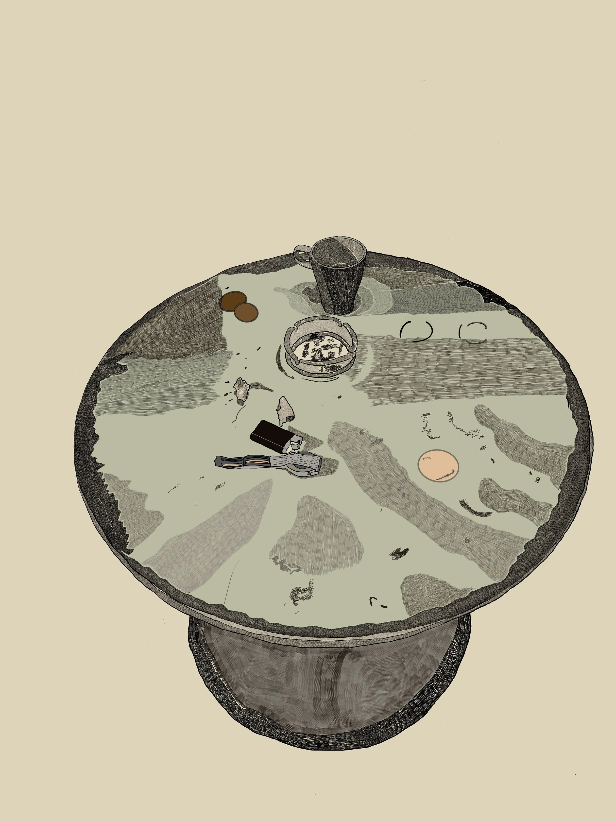 "LLL (Life lLong Love), digital drawing, 2026.