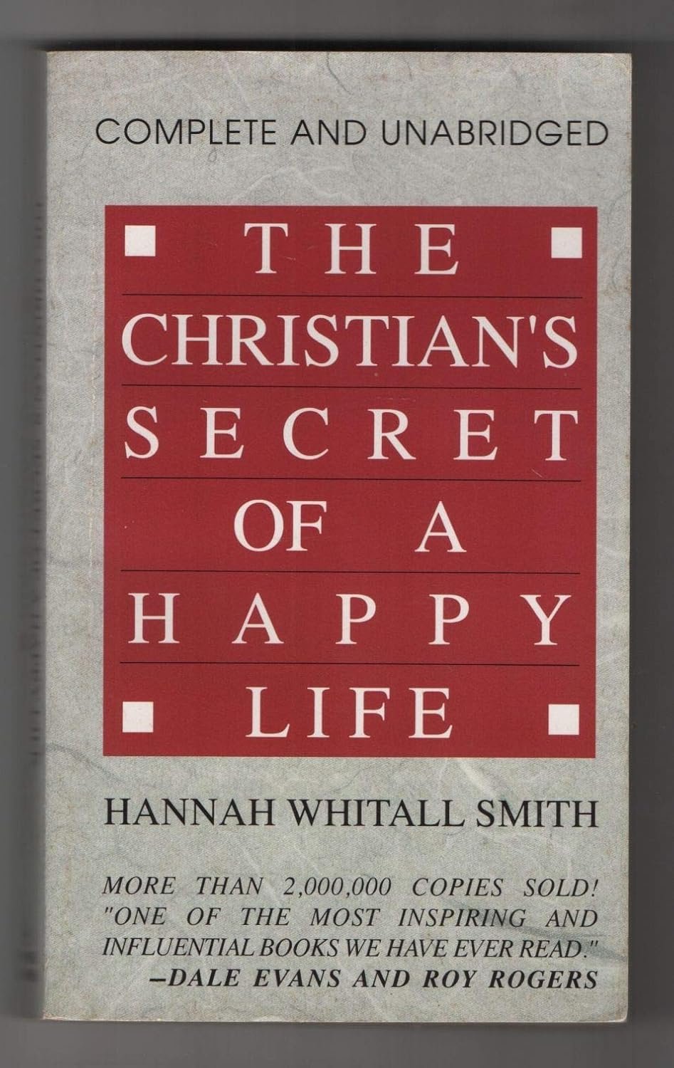 The Christians's Secret of a Happy Life