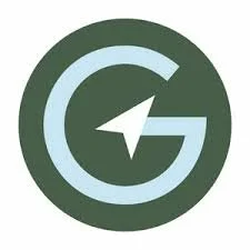 Google logo with a compass in the center