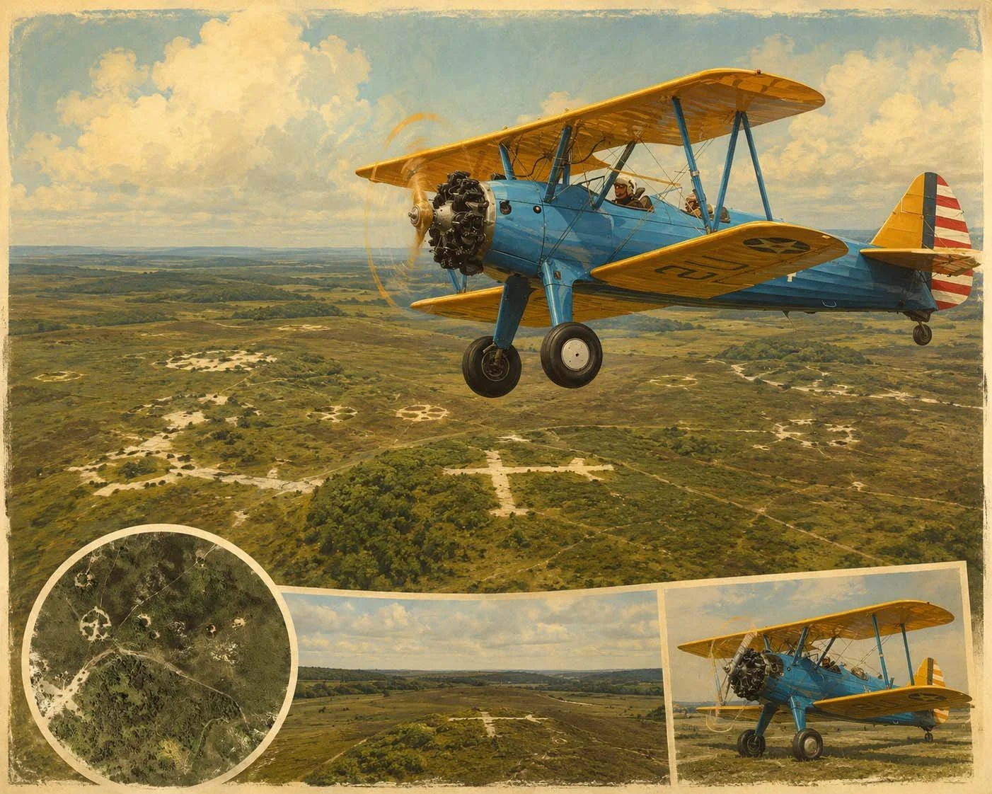 WW2 Bombing Range Stearman Biplane Experience
