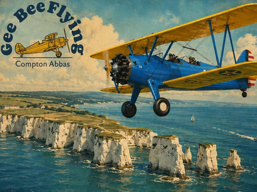 Old Harry Rocks Stearman Biplane Experience
