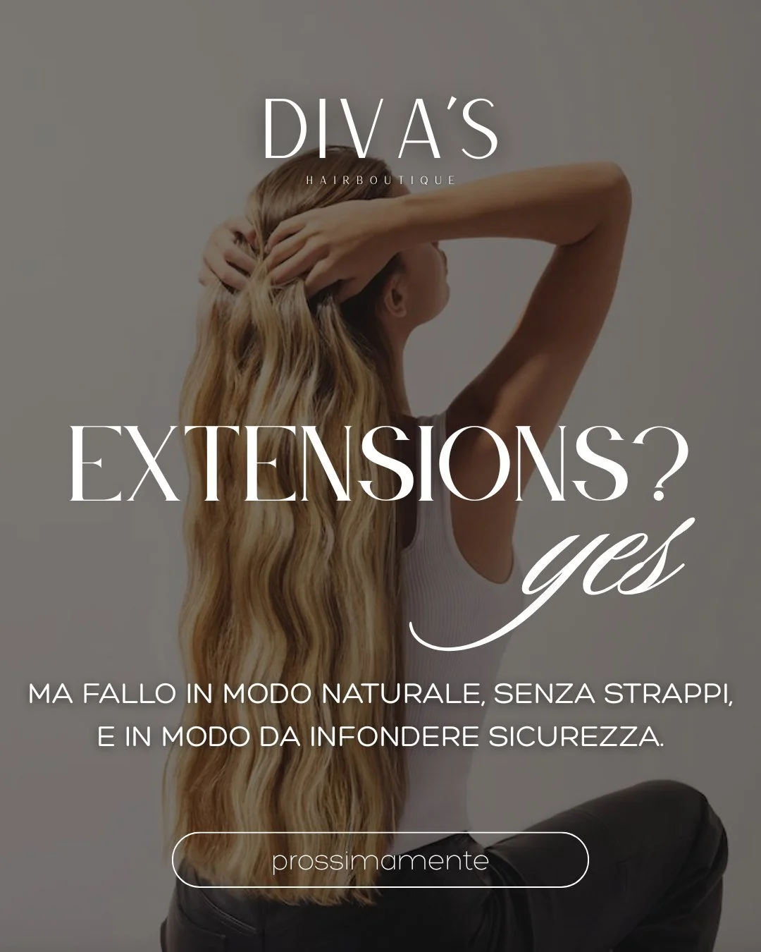 Le extension non devono solo allungare i capelli&hellip; Devono farti sentire pi&ugrave; sicura, pi&ugrave; bella, pi&ugrave; te stessa. 

Da DIVA&rsquo;S Hairboutique scegliamo applicazioni naturali, leggere e senza strappi, per un risultato elegant