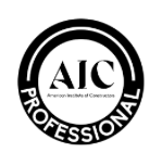 Black and white logo of the American Institute of Contractors with the initials 'AIC' in the center.
