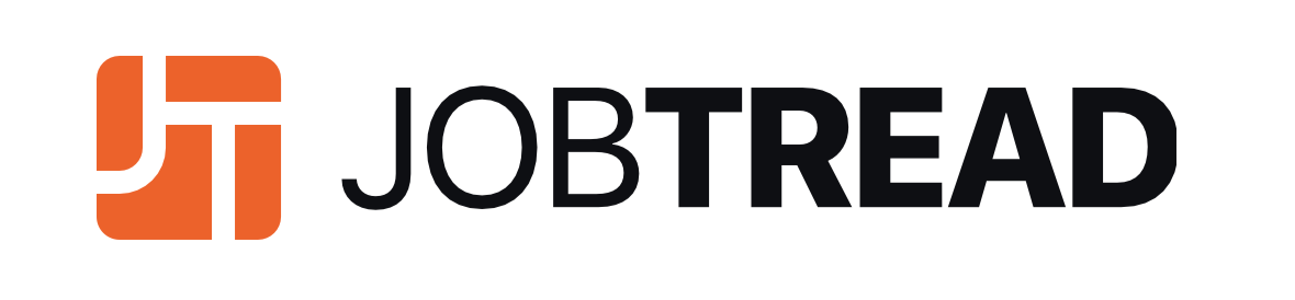 JobTread logo with orange and black text and design.