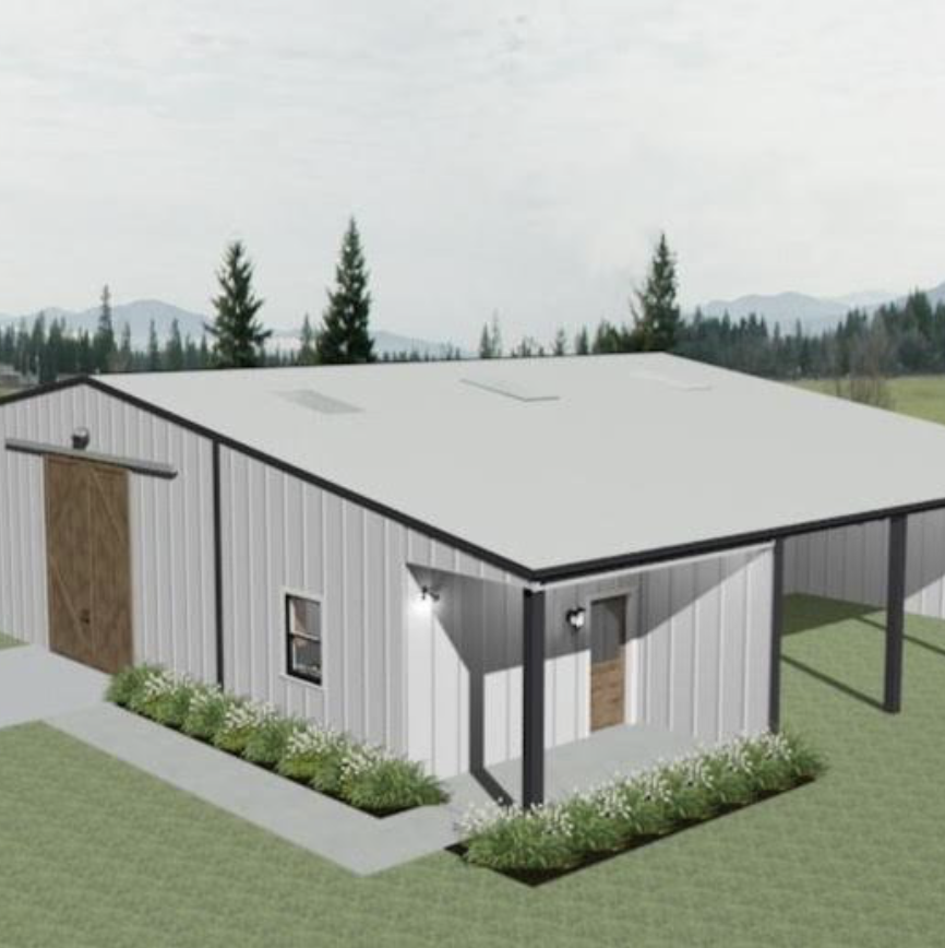 custom drawing of barn 