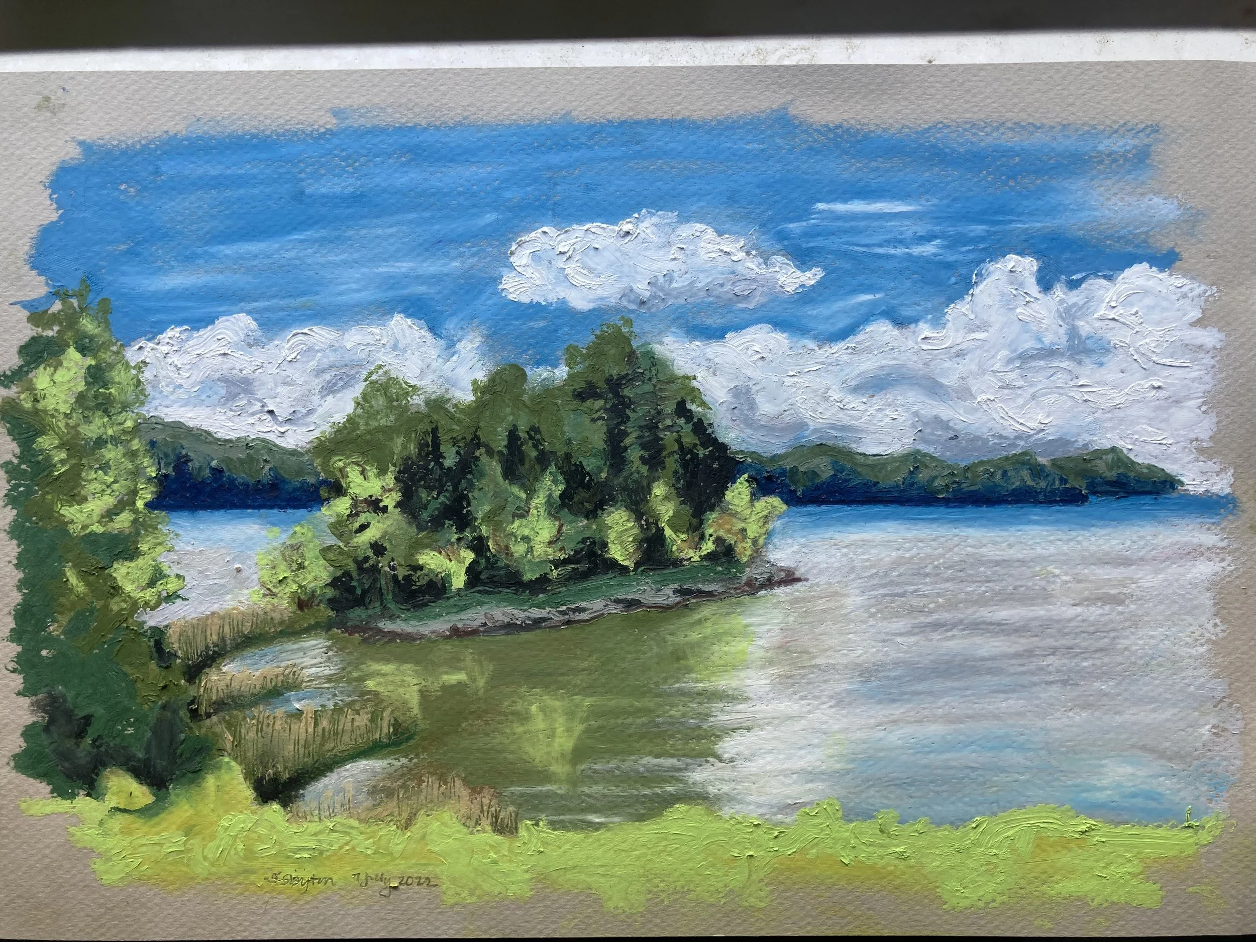 button bay state park greeting card