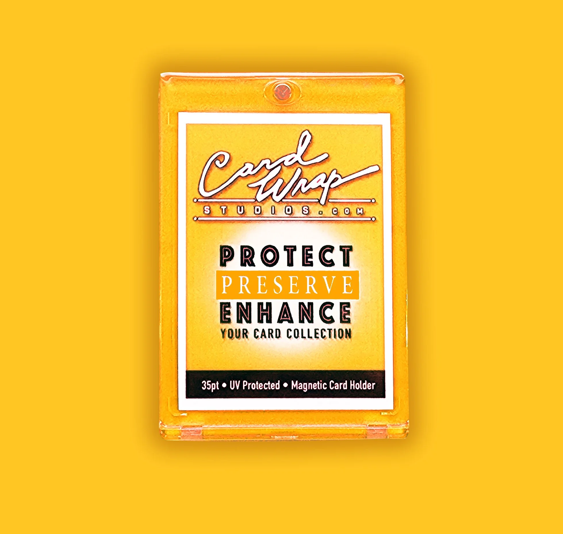 Yellow 35pt Card Wrap