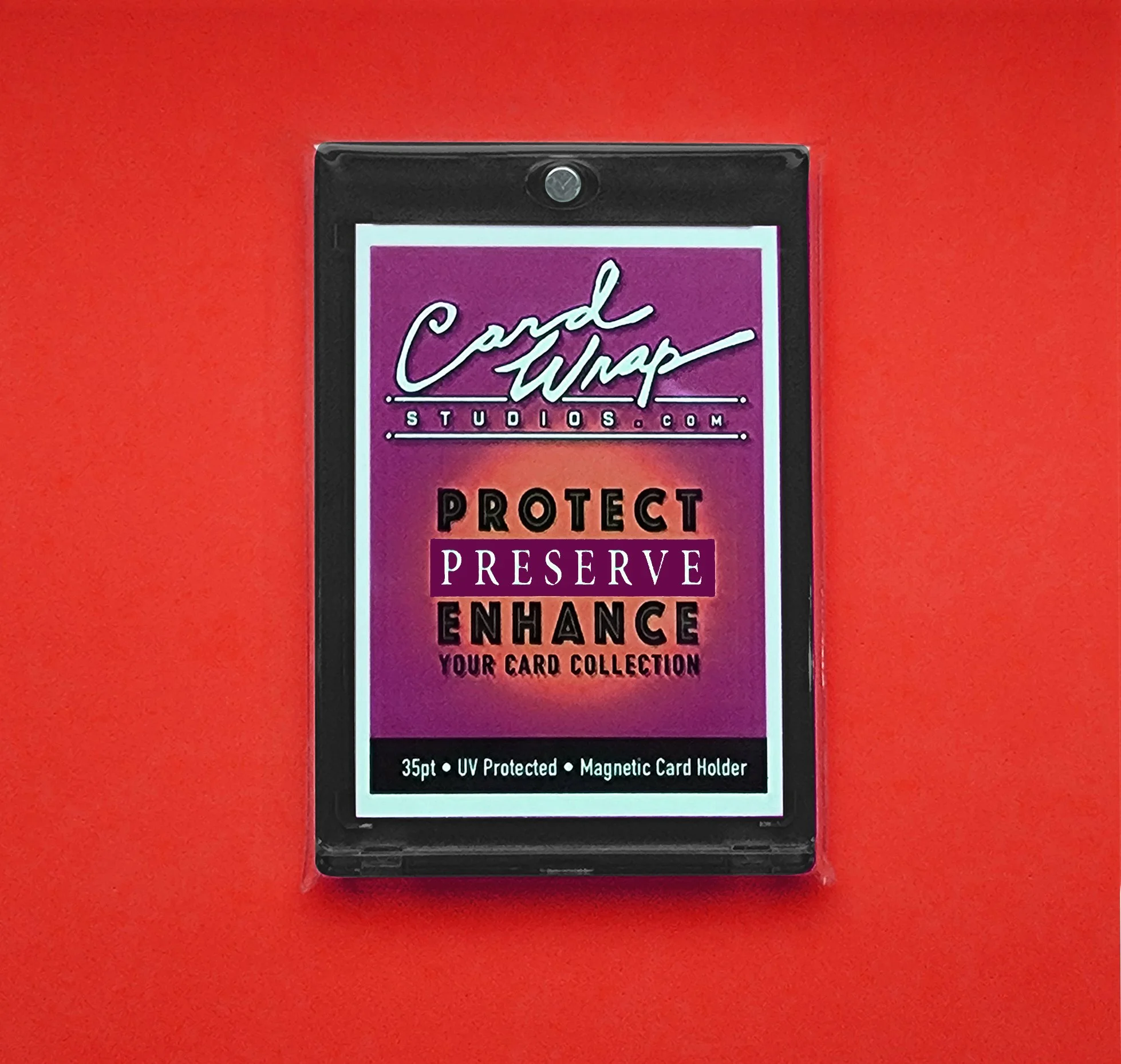 Black 35pt Card Wrap