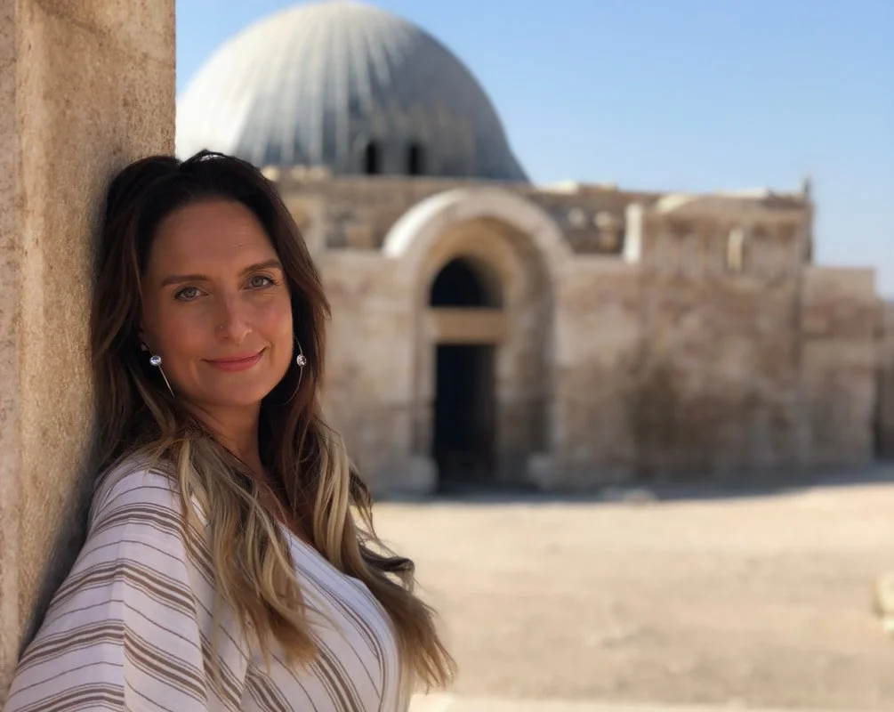 Michelle Ruiz, founder of VIVE Society Travel , visiting Amman, Jordan