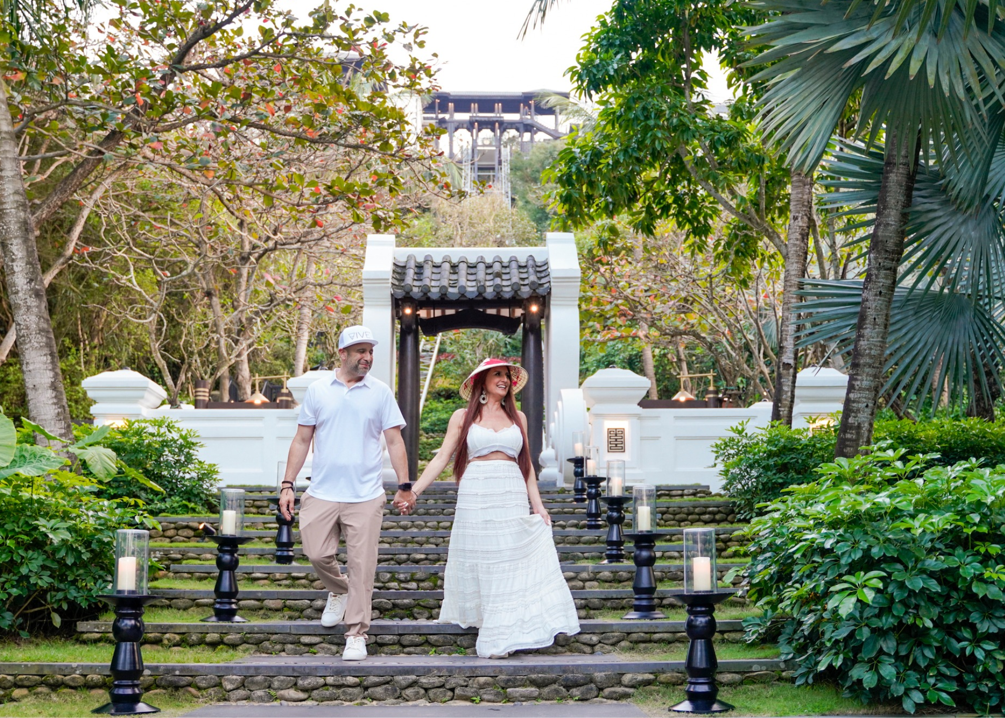 Michelle & Nelson Ruiz of VIVE Society Travel at InterContinental DaNang Luxury Resort Vietnam