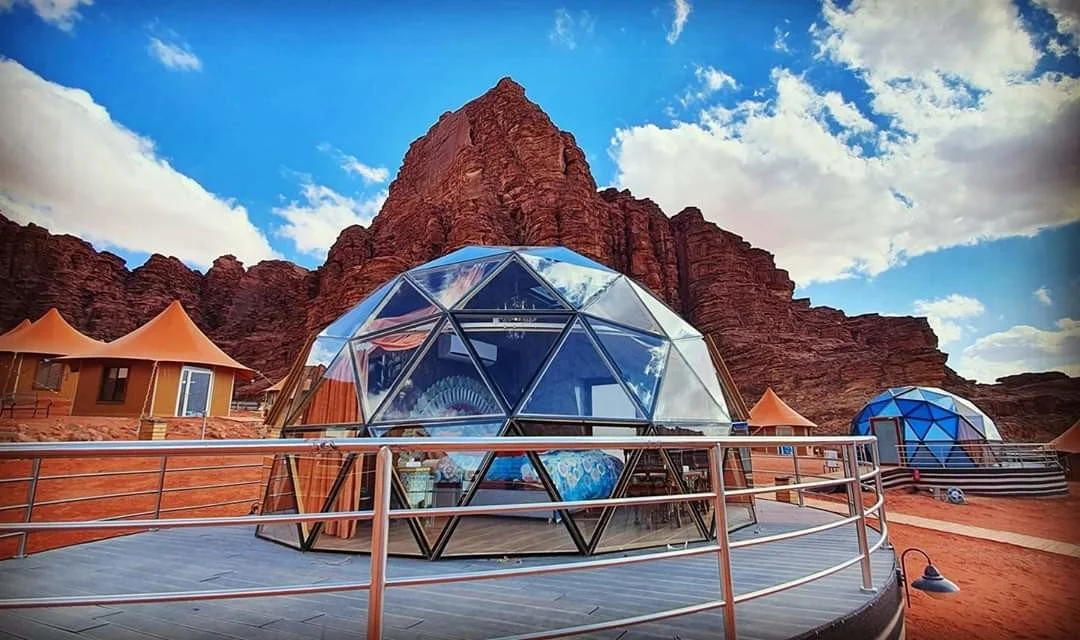 Luxury bubble tents glamping in Jordan