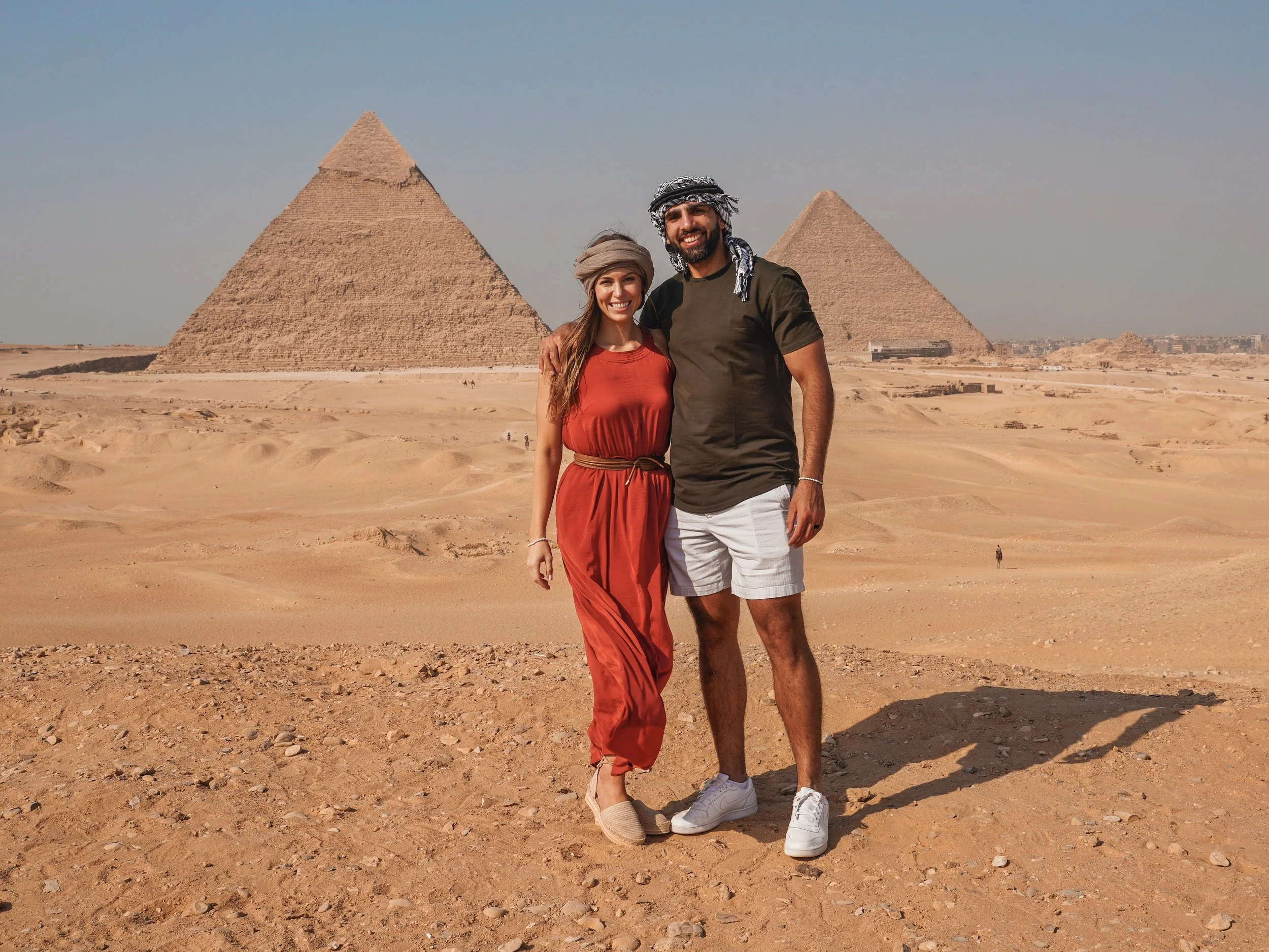 Couples Photoshoot at the Great Pyramids in Egypt