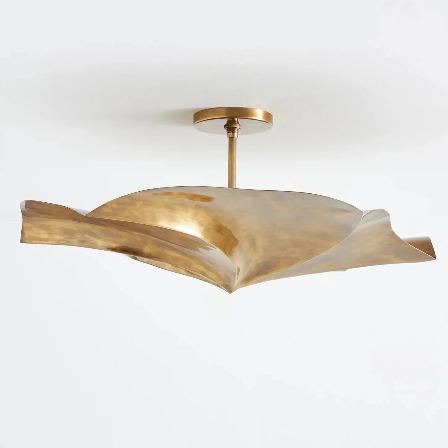ANTHROPOLOGIE DANIELLA BRASS FLUSH MOUNT