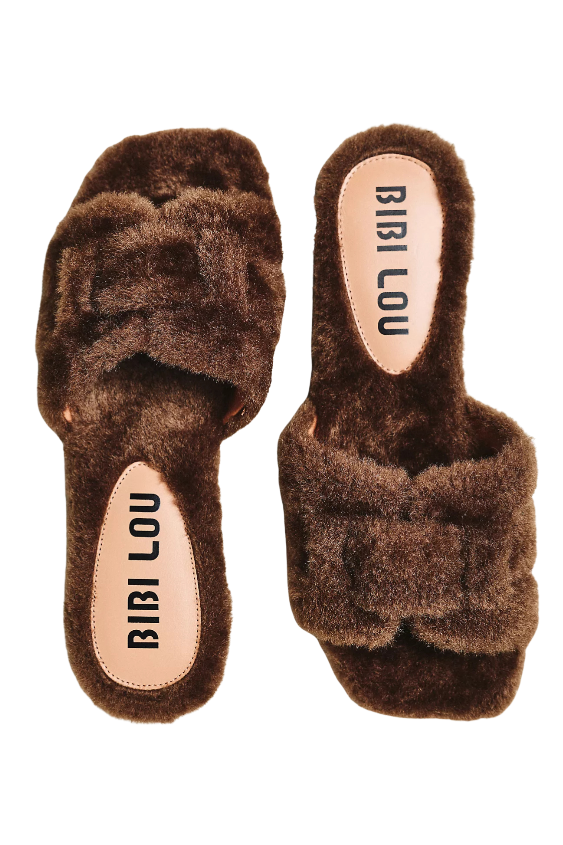 BIBI LOU FLUFFY HOLLY SLIDES
