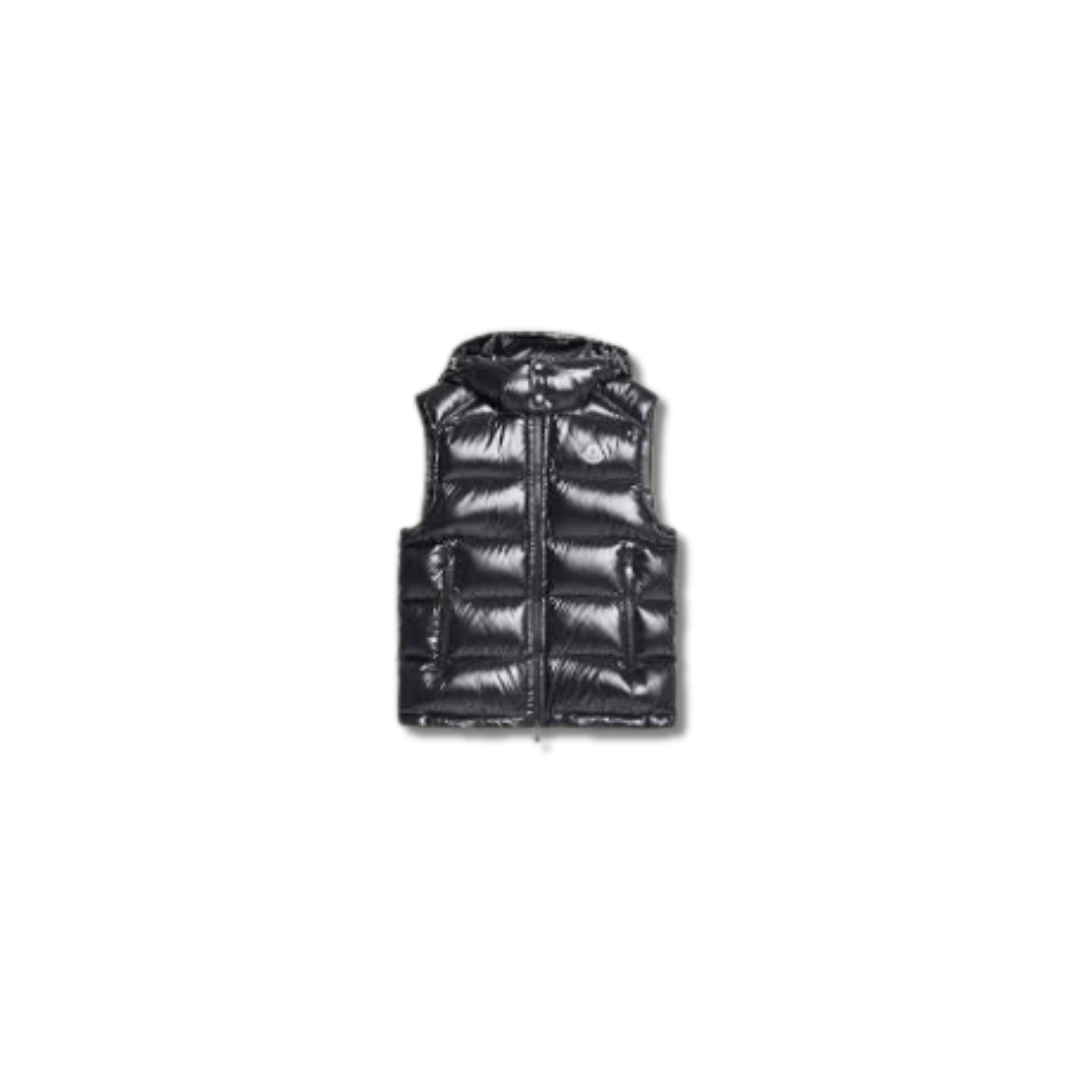 Moncler Bormes Hooded Down Vest Black
