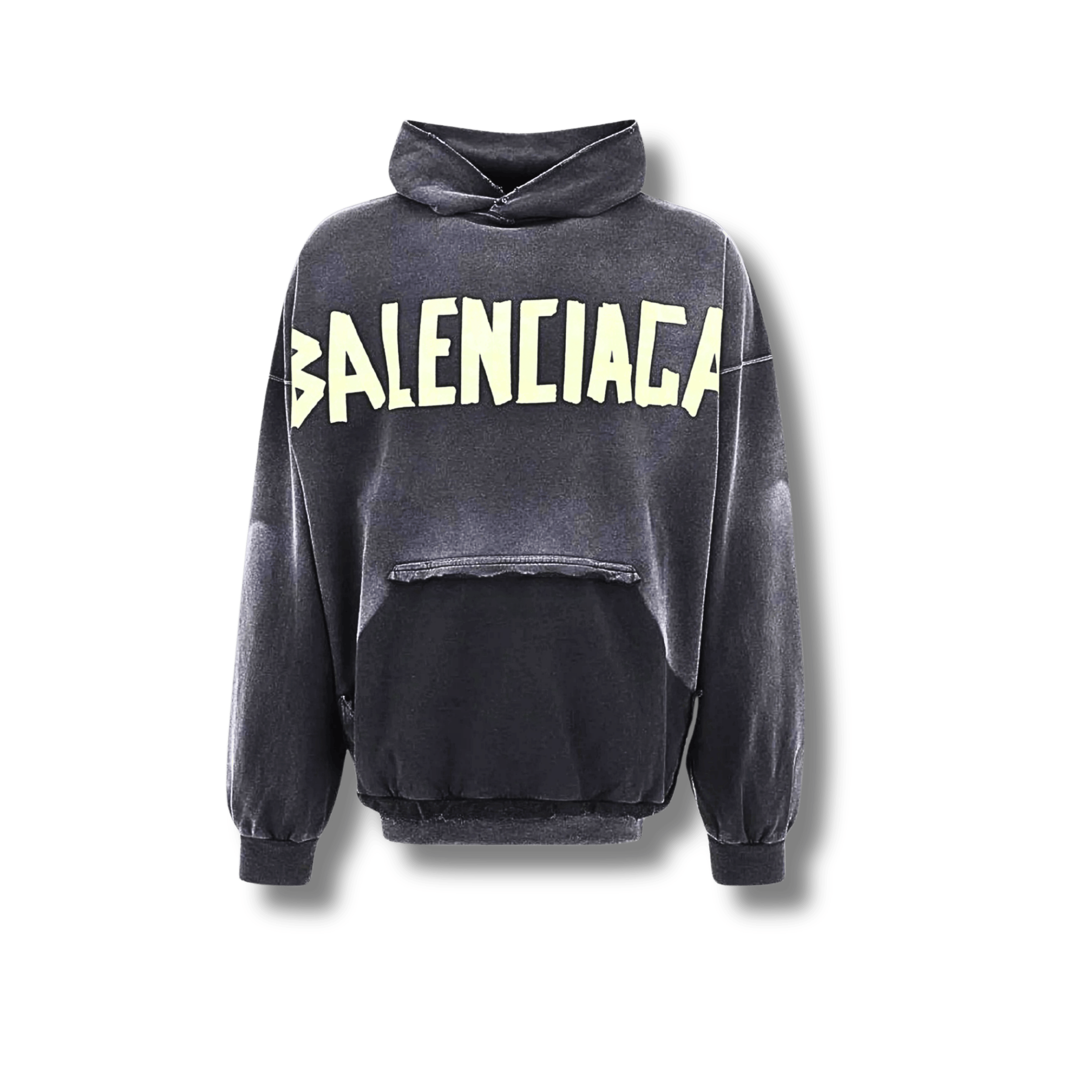 Balenciaga Tape Type Ripped Pocket Oversized Hoodie