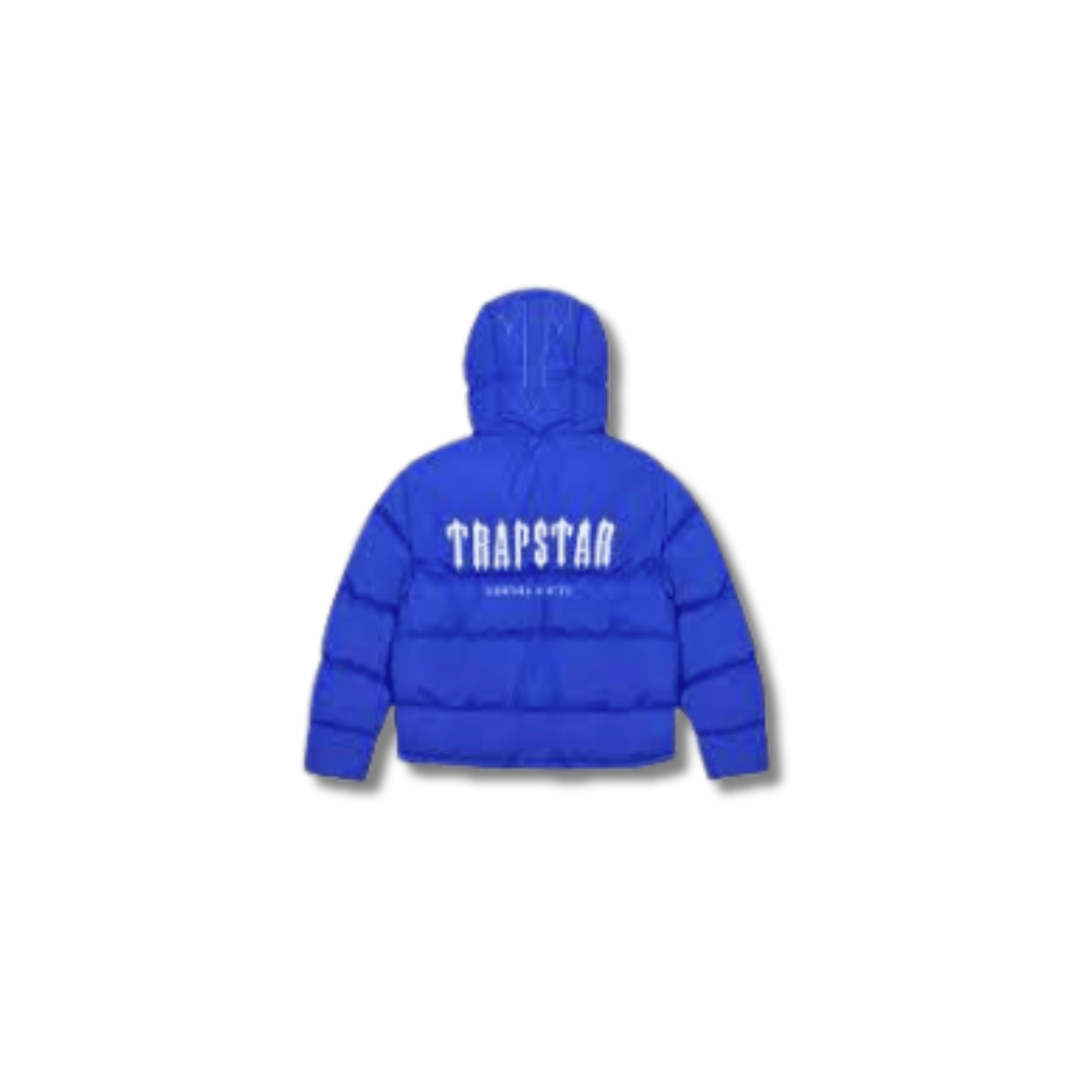 Trapstar Decoded Hooded Puffer 2.0 Jacket Blue