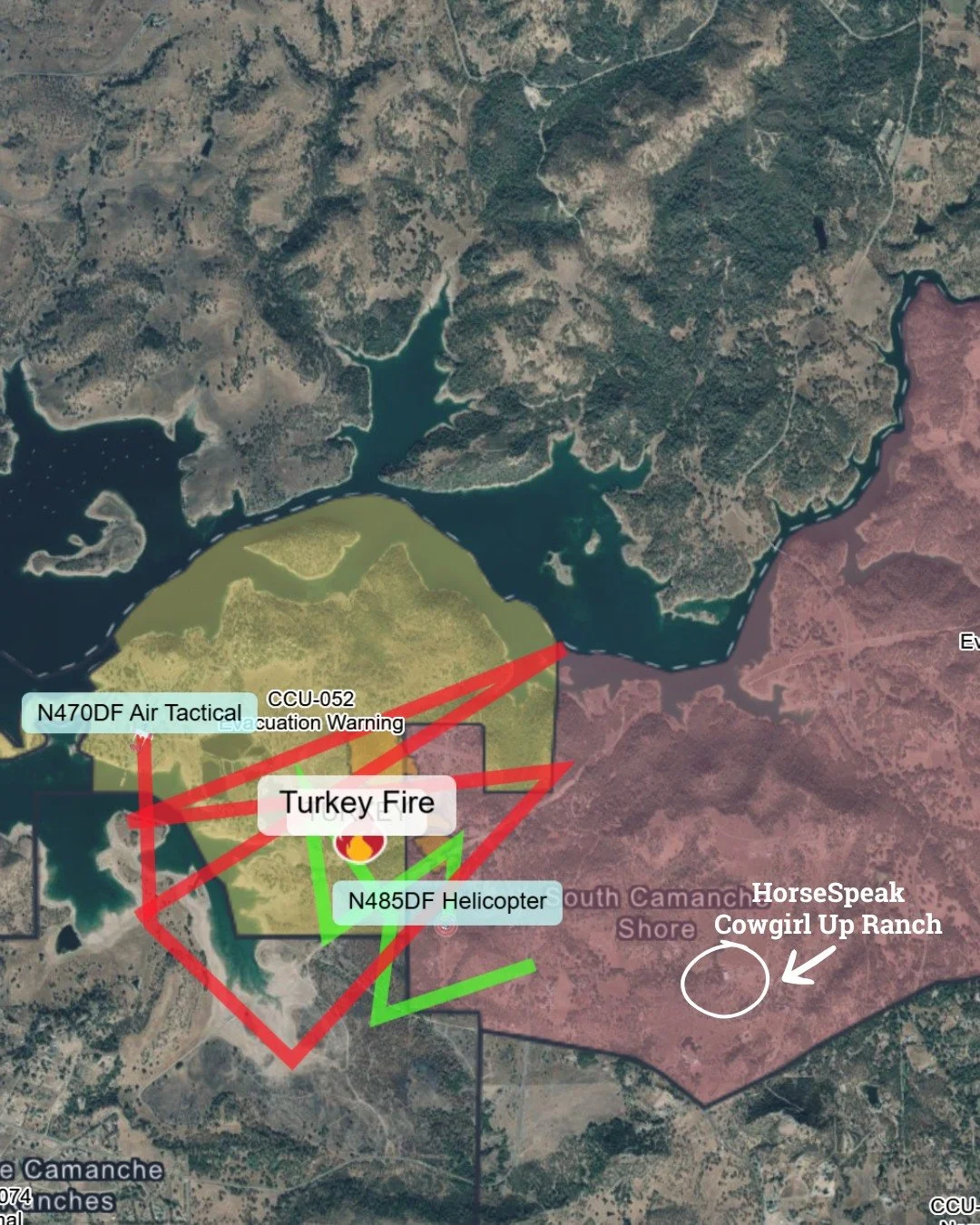 Turkey Fire update &mdash; Wednesday June 10, 7:57pm
Marybeth: "We are safe at the moment. Planes are here, backhoe ready to go."

The team is on the ground following emergency protocols. Please hold calls so they can stay focused.

What we