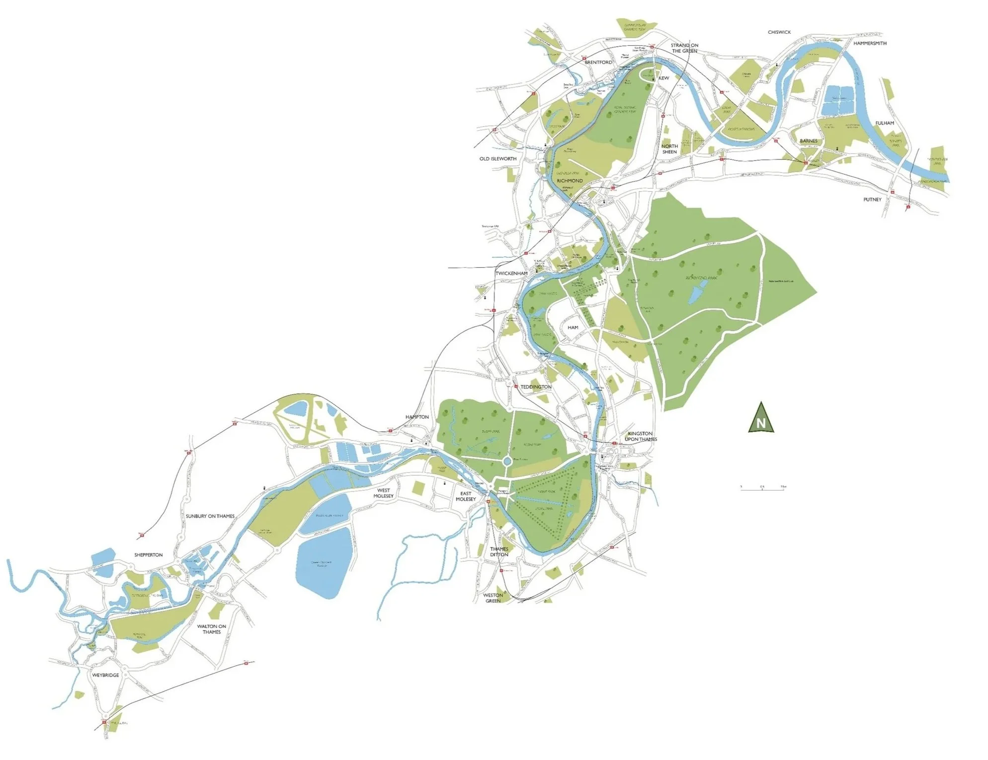Map of the Thames Landscape Strategy Area