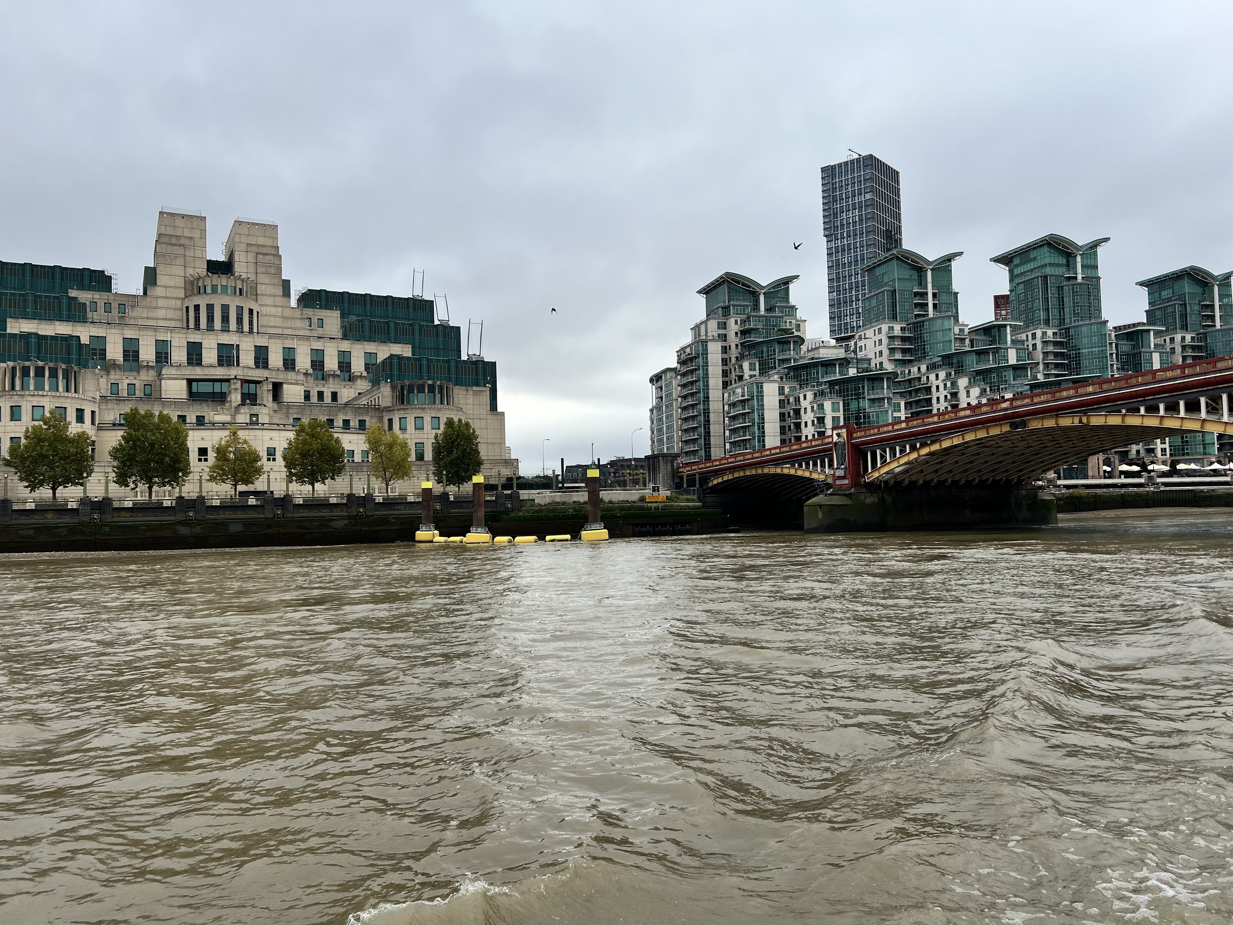 Picture of the River Thames with a view to MI5 and Lambeth Bridge