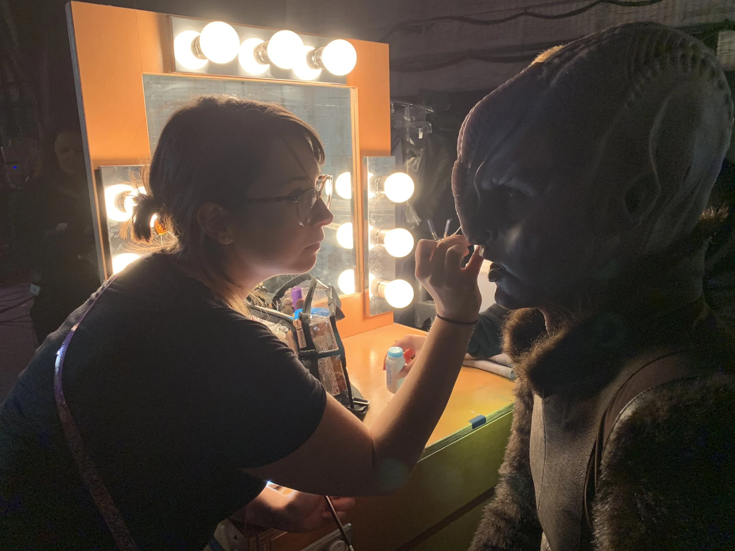 Daily Prosthetic Artist, Star Trek Discovery Season 1, touch up on a Klingon. 

HOD James Mckinnon