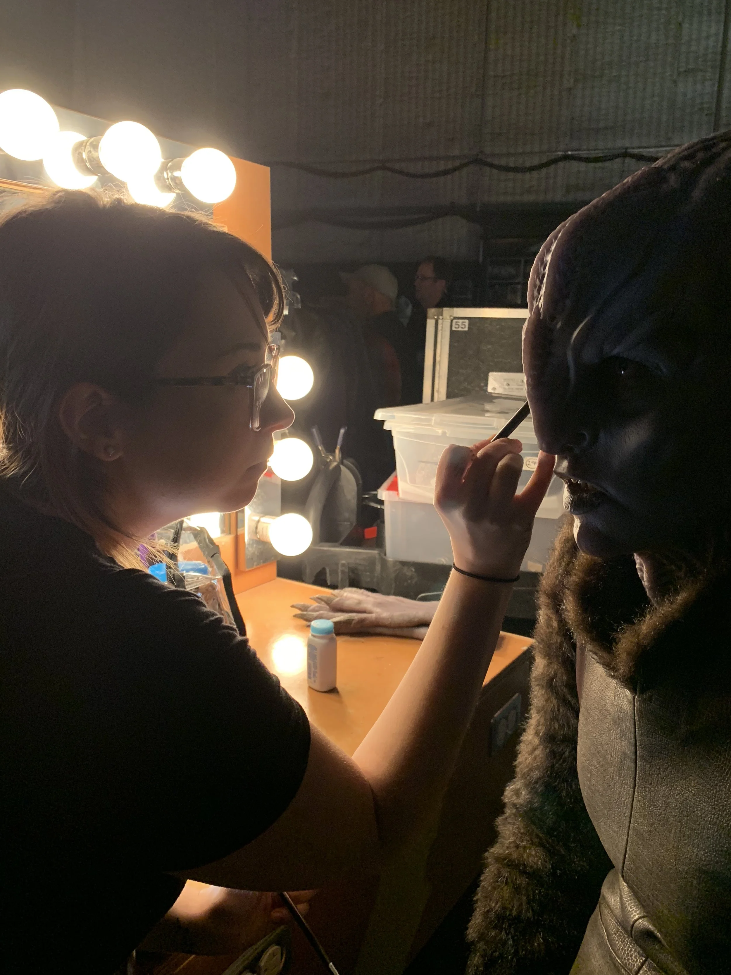 Daily Prosthetic Artist, Star Trek Discovery Season 1, touch up on a Klingon. 

HOD James Mckinnon