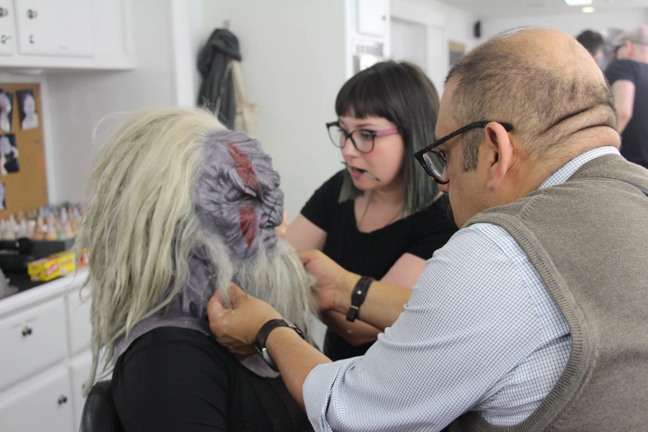 Prosthetic Daily day, a day of helping out Key Hugo Villesenor on this Klingon. 