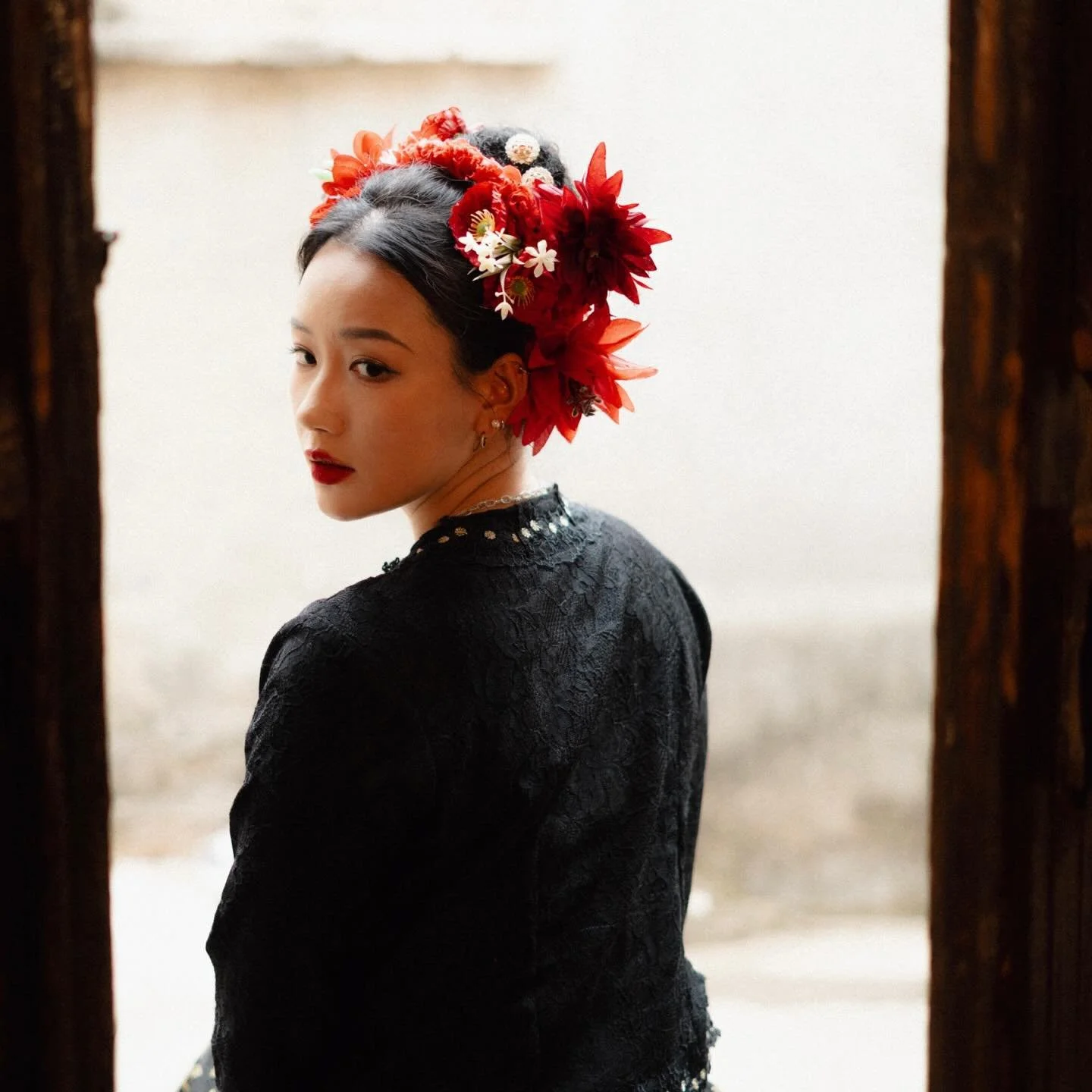 Spent this new year in 闽南 and tried the costume of the local ladies of Xun Pu village. 💐