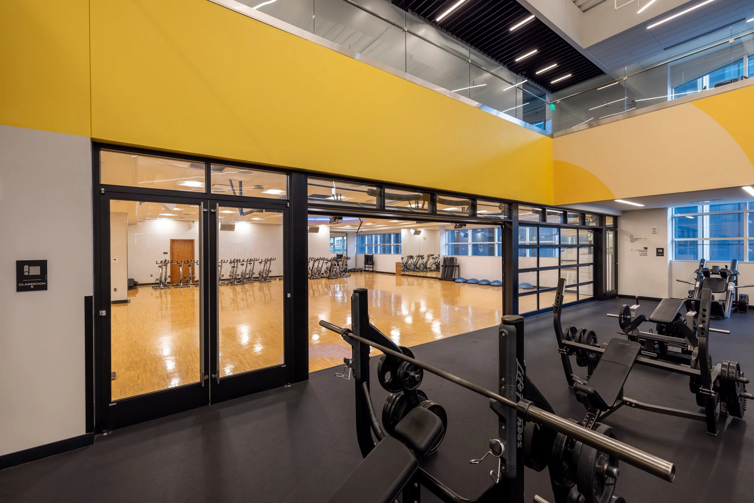 Interior photo of a dedicated fitness room at COR Wellness Center.