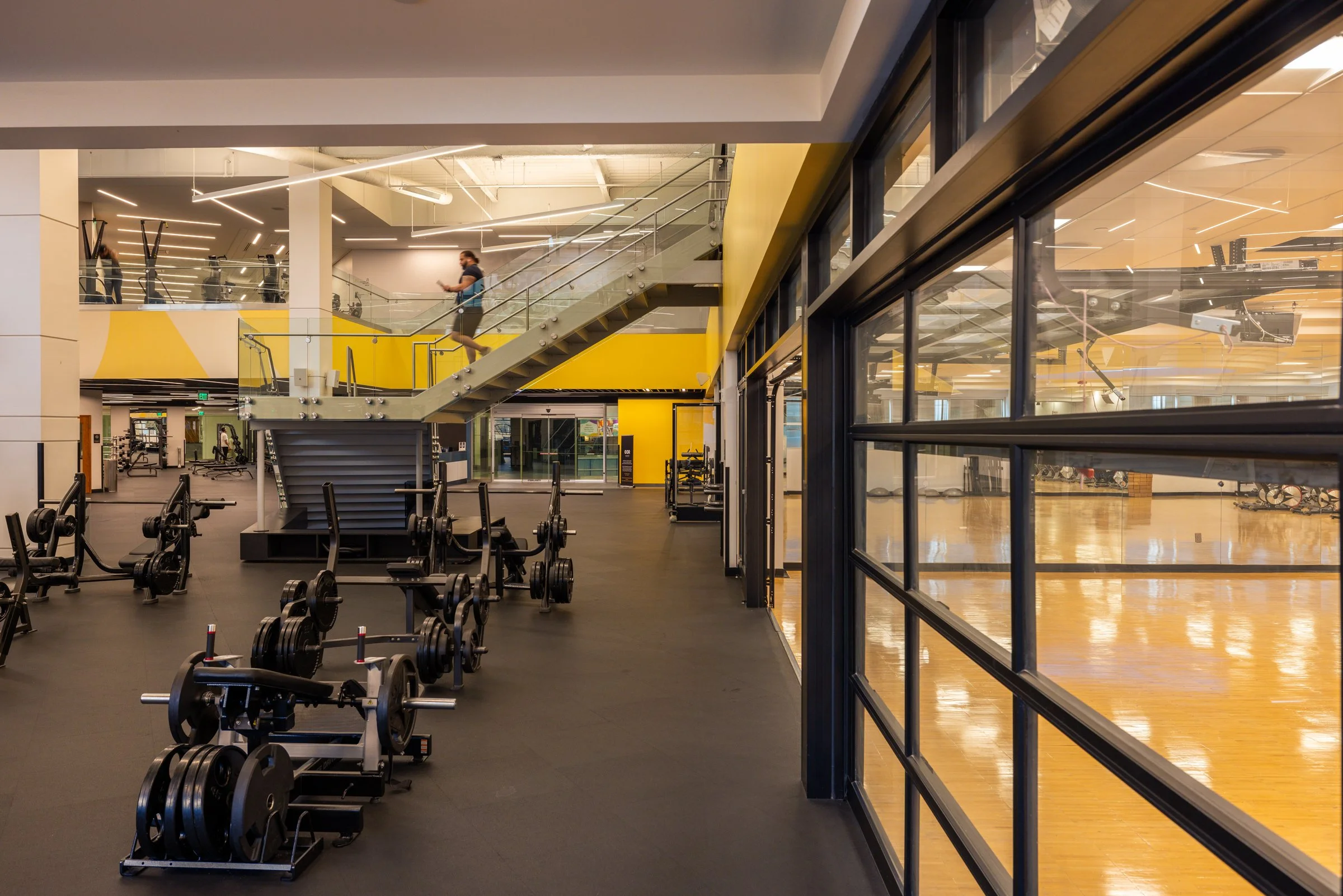 Interior photo of the general workout area at COR Wellness Center.
