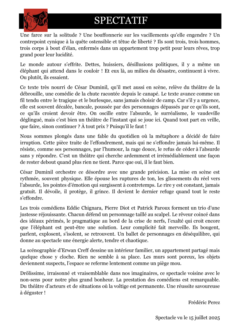 PUISQU'IL FAUT @ spectatif.com