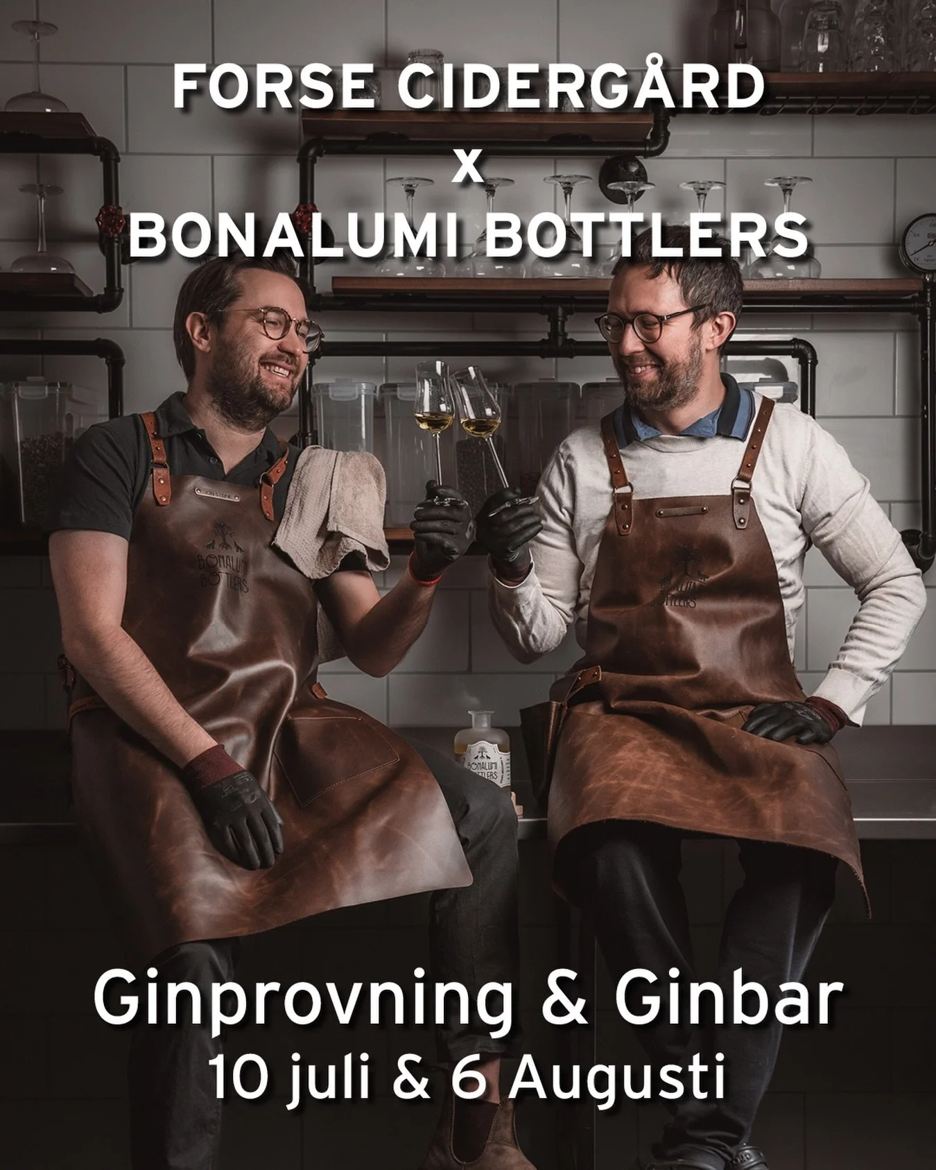 Fredag p&aring; Forse och det &auml;r dags f&ouml;r GINBAR!
@bonalumibottlers g&ouml;r gin som &auml;r exceptionellt bra! Vad h&auml;nder n&auml;r ginet m&ouml;ter &auml;pplet?
Kom och uppt&auml;ck sj&auml;lv. Markus inleder kl 16:30 med en ginprovni