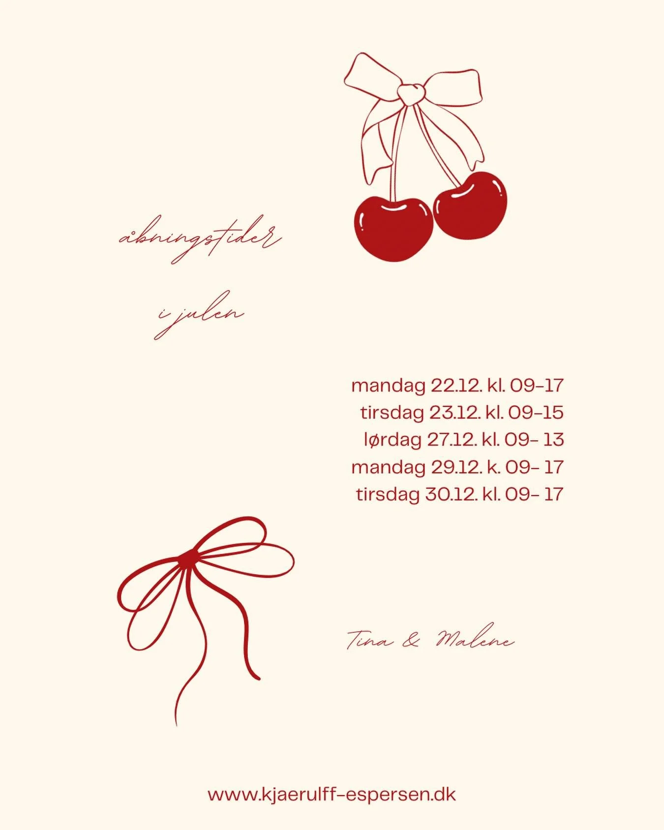 &aring;bningstider i julen ❣️