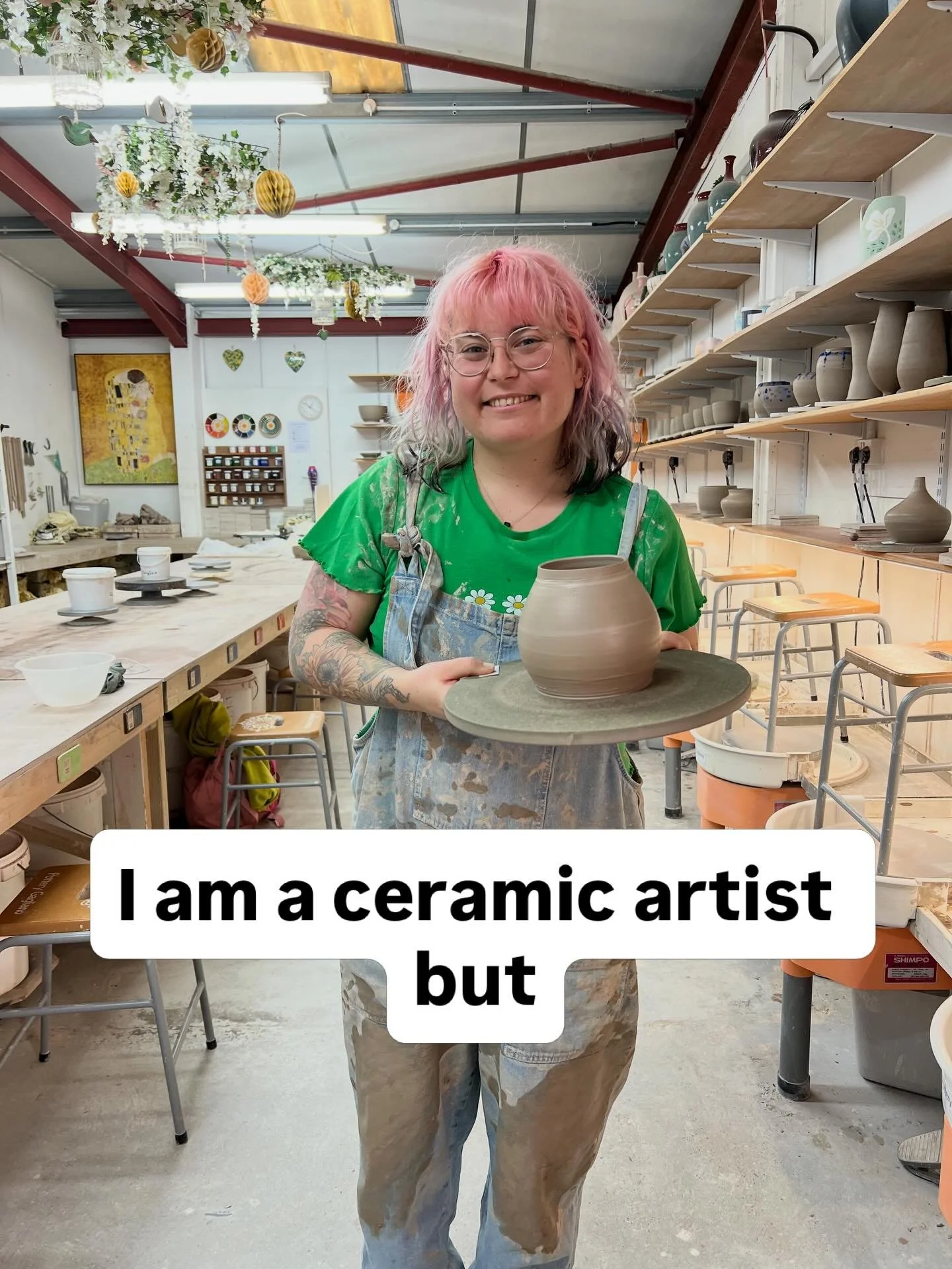 If you had told me in 2022, when I took that first ceramic class, that I&rsquo;d be turning it into a business, I would absolutely have believed you 🤣 Because I started selling (or tried to sell) handmade things when I was 12. I grabbed a trestle ta