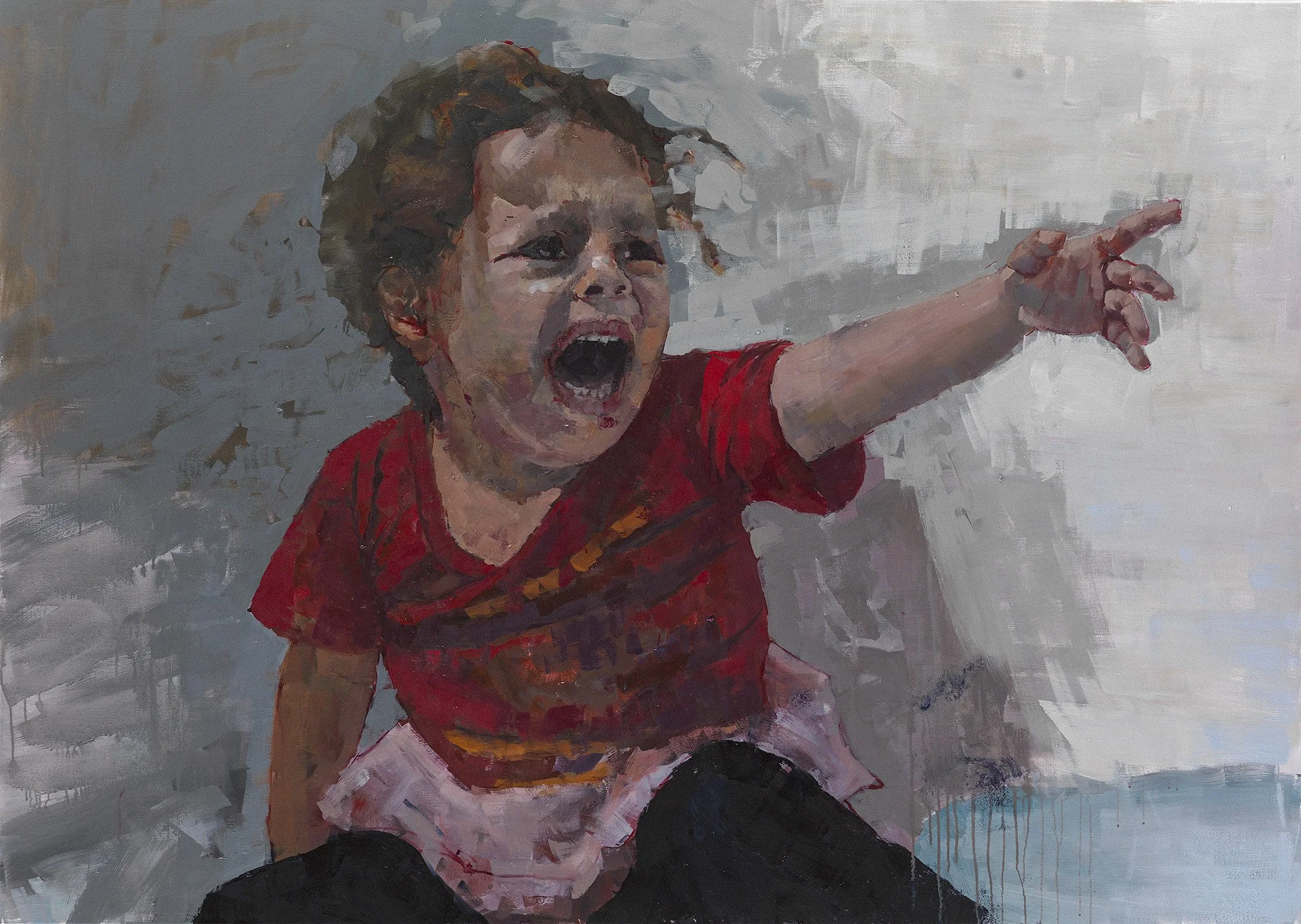 Scream, 2016, oil on canvas, 110x155cm