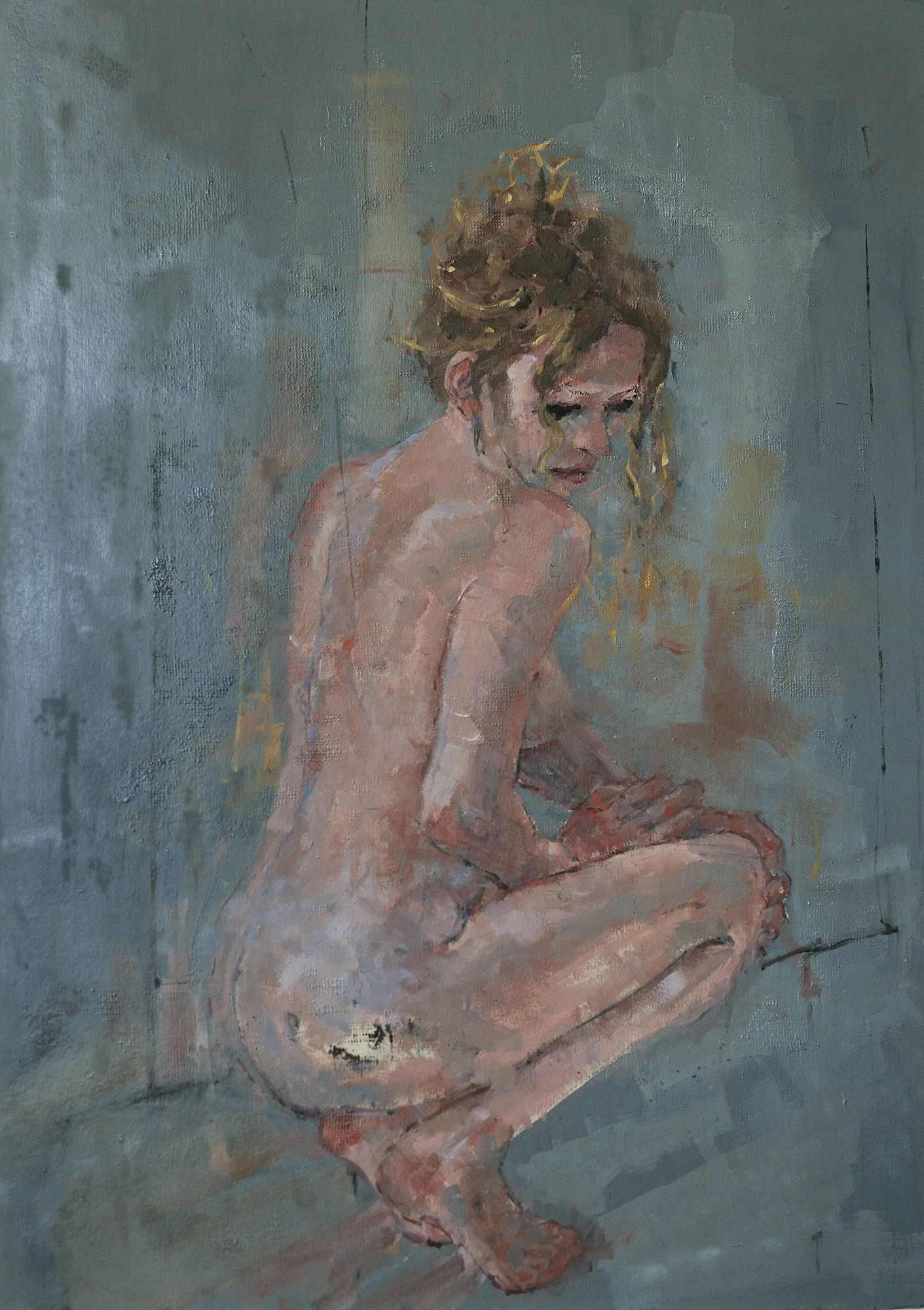 Untitled, oil on board, 100x70cm