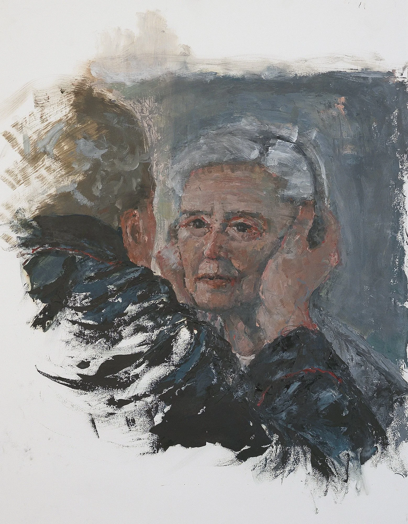 Untitled, oil on paper, 80x70cm