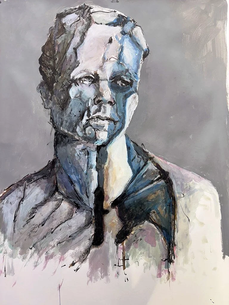 Untitled, ink and acrylic on paper, 90x70cm