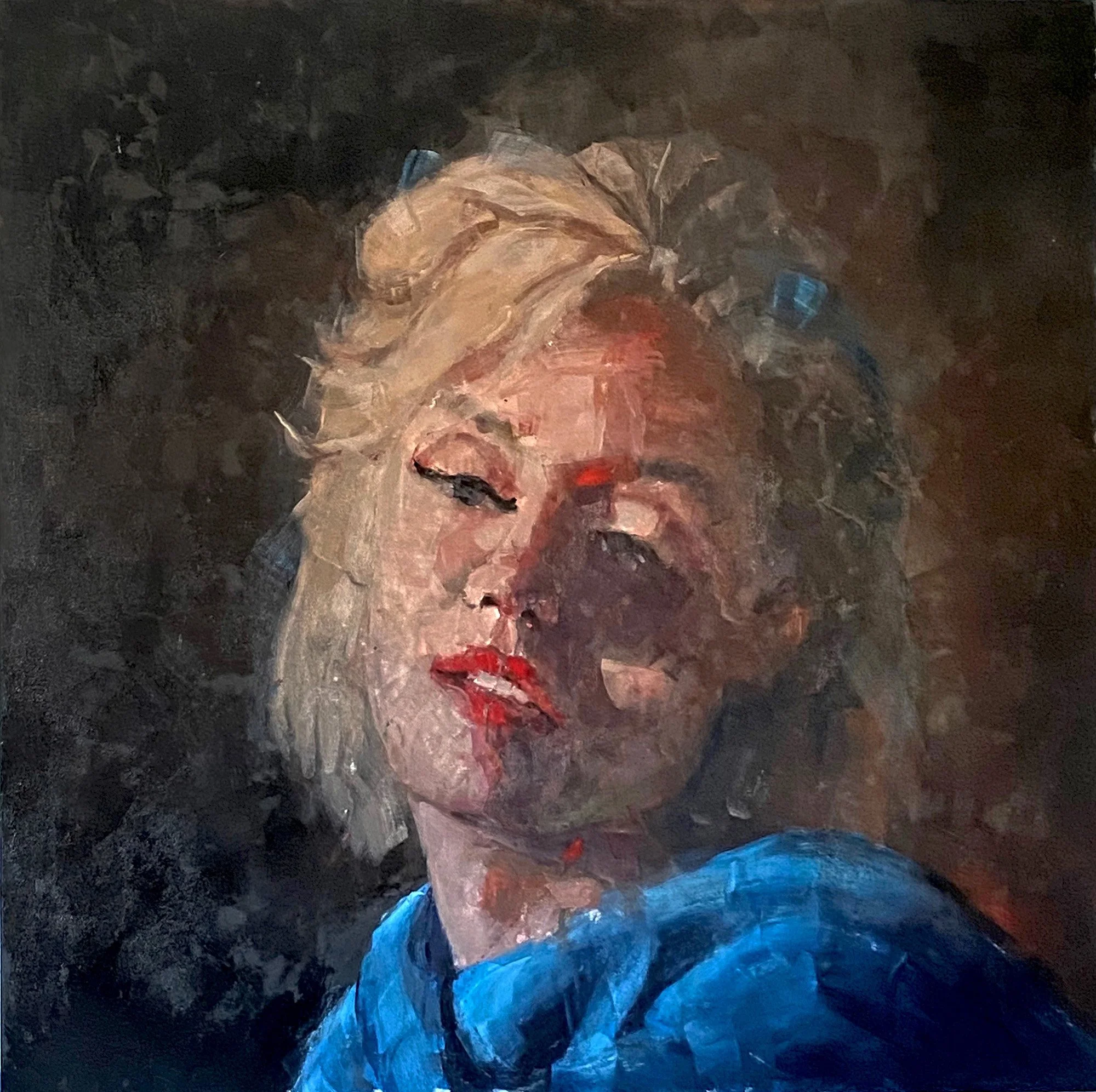 Untitled, oil on wood, 100x100cm