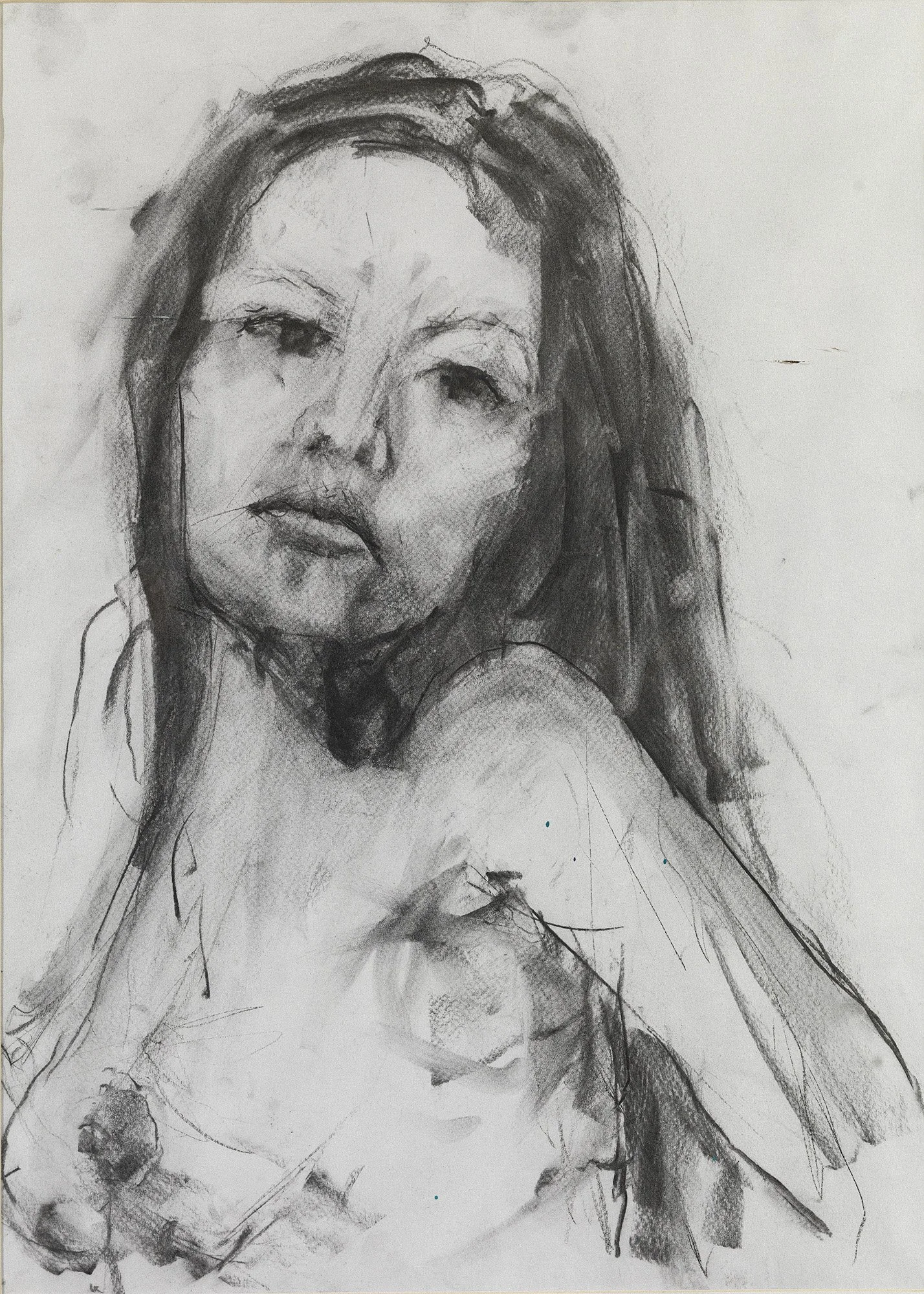 Untitled, charcoal on paper, 60x40cm