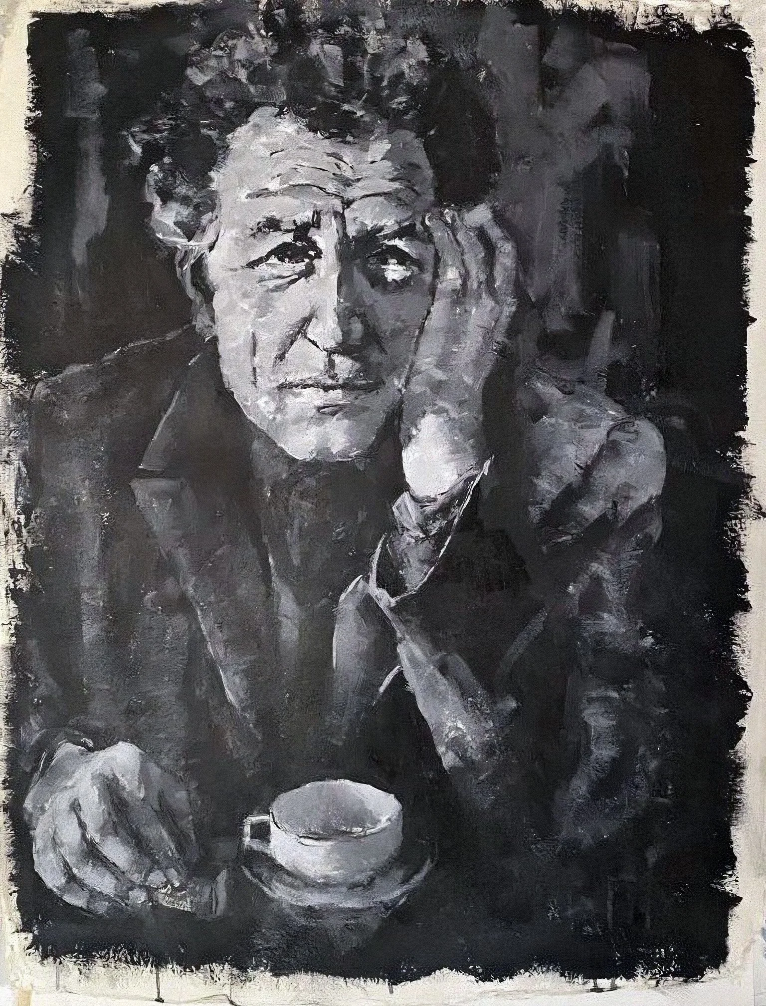 Untitled, oil on paper, 100x70cm