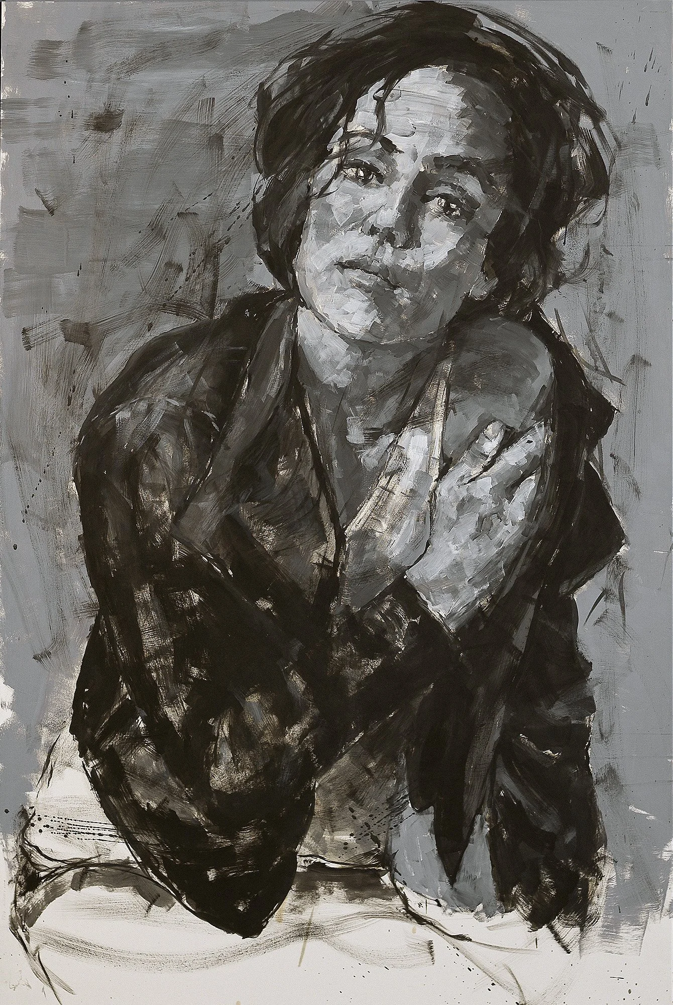 Untitled, oil on paper, 100x70cm