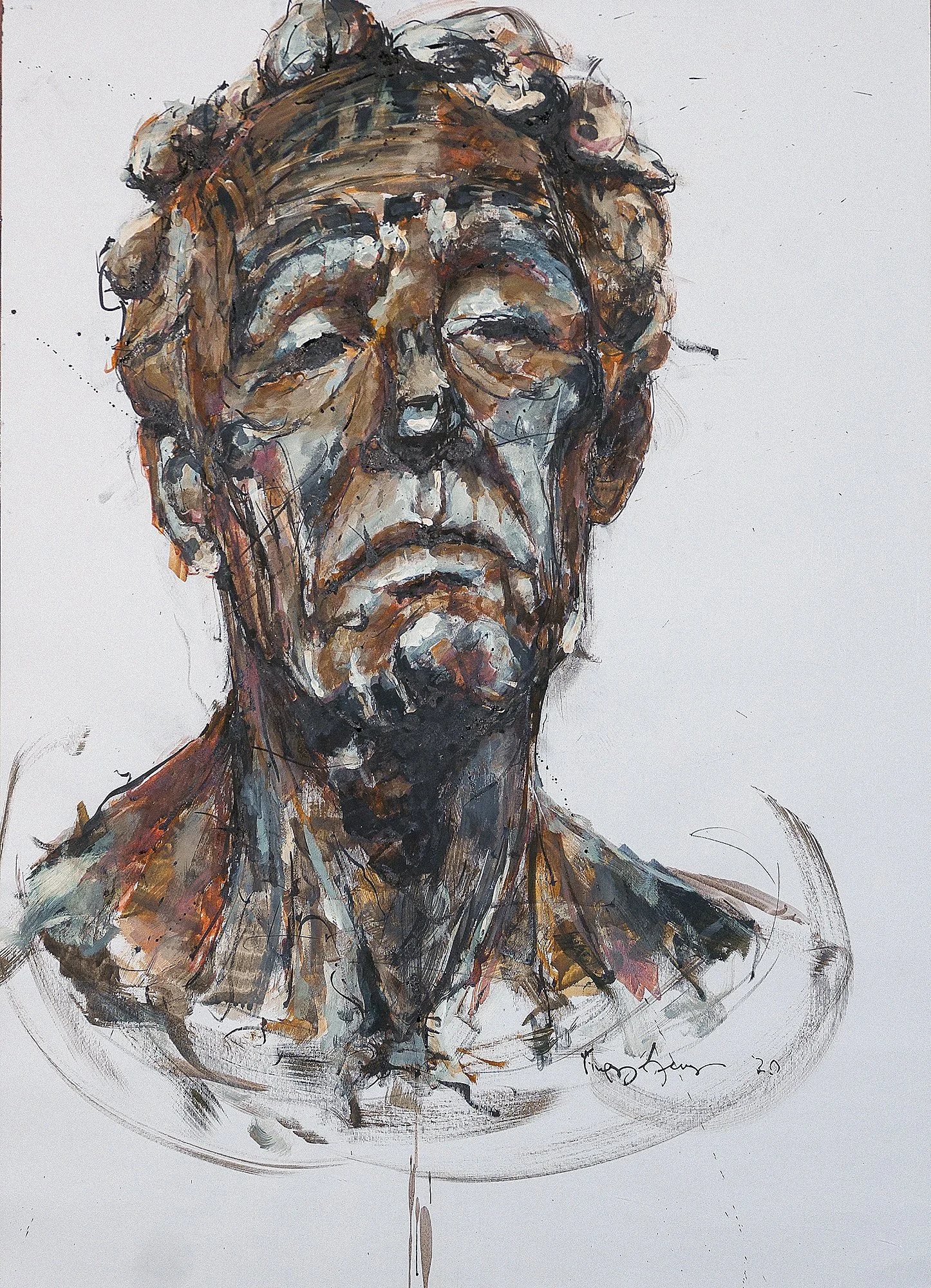 Untitled, ink on paper, 100x70cm