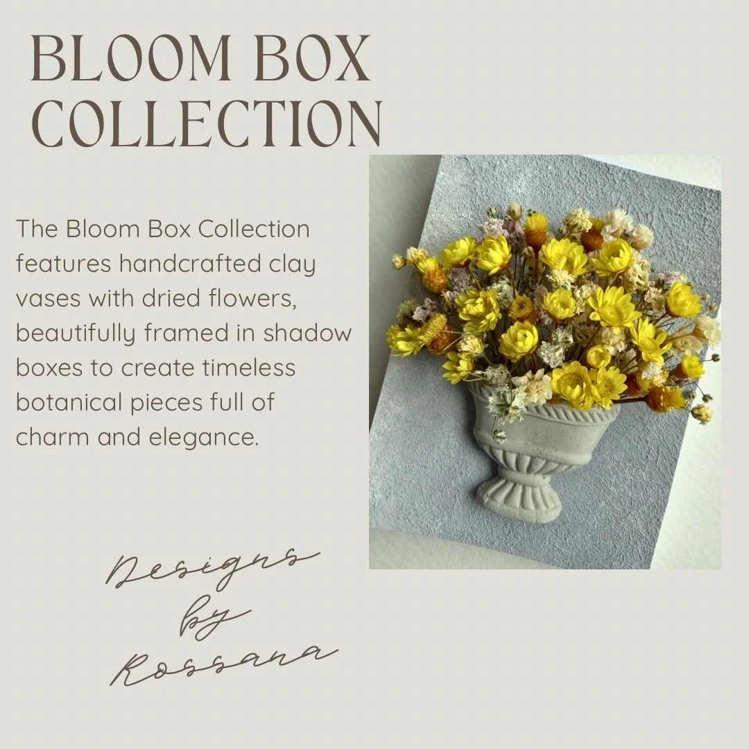 Small details, handmade with love ✨
These small floral vases are carefully crafted with clay, filled with dried flowers, and beautifully framed inside a shadow box to create a timeless botanical piece for your home. 🌿🤍🌸

I truly love creating each