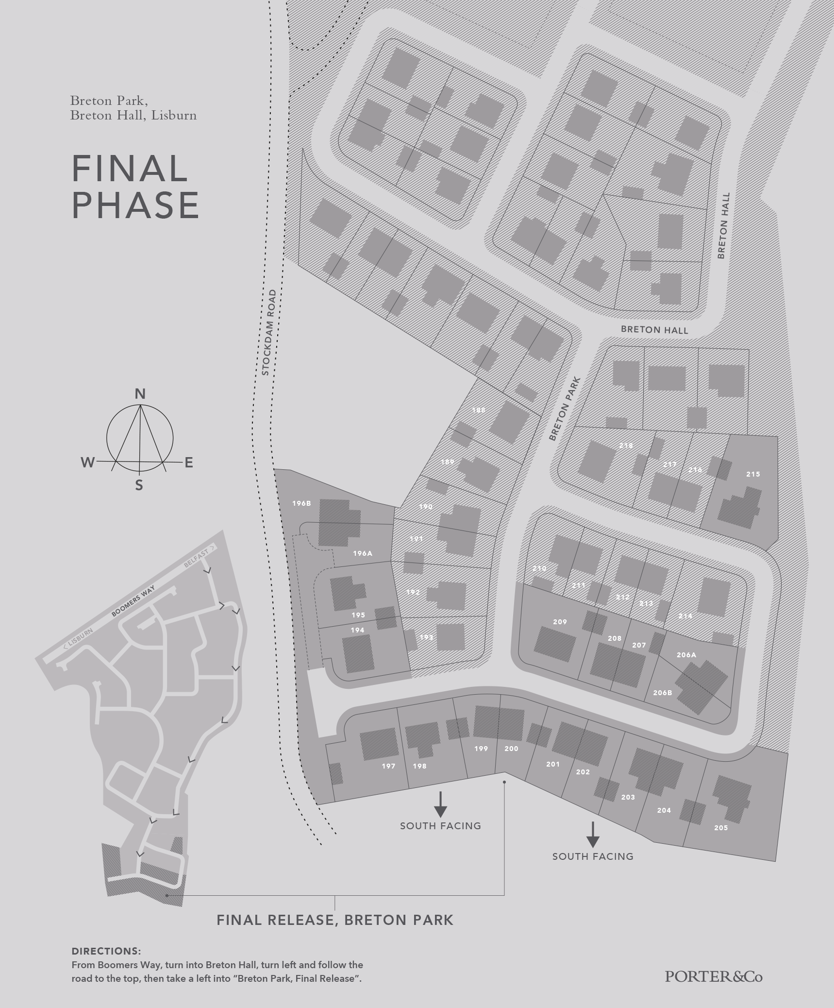 Breton Hall sitemap.