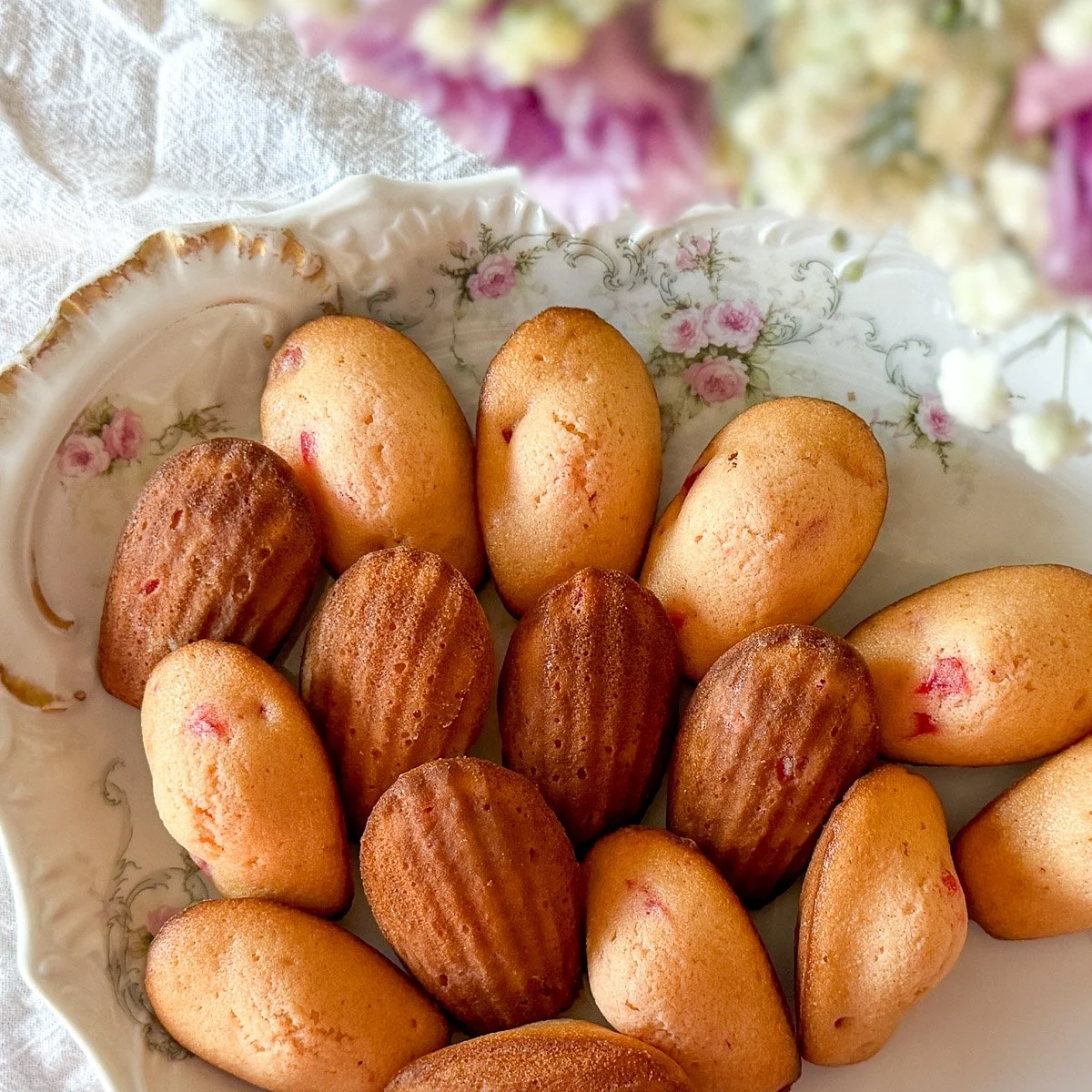 Maraschino Cherry Madeleines