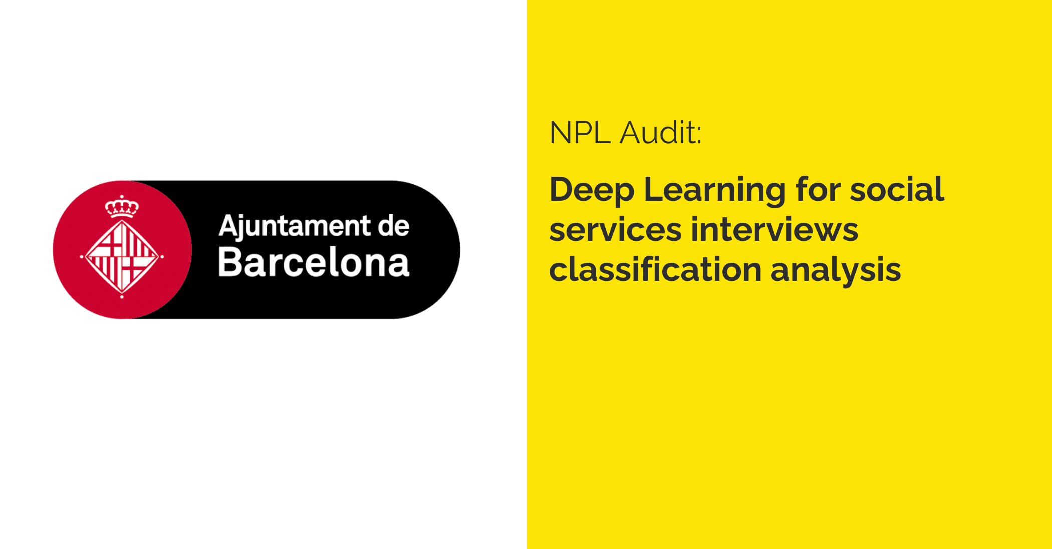 Deep Learning for social services