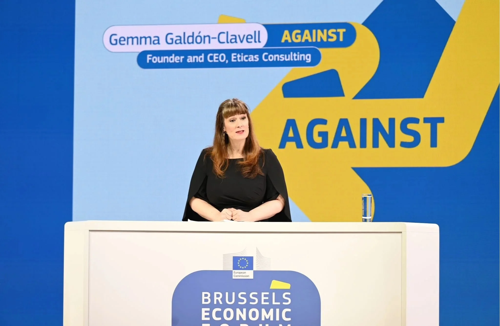 Gemma Debates AI's Economic Impact at Brussels Economic Forum 2024