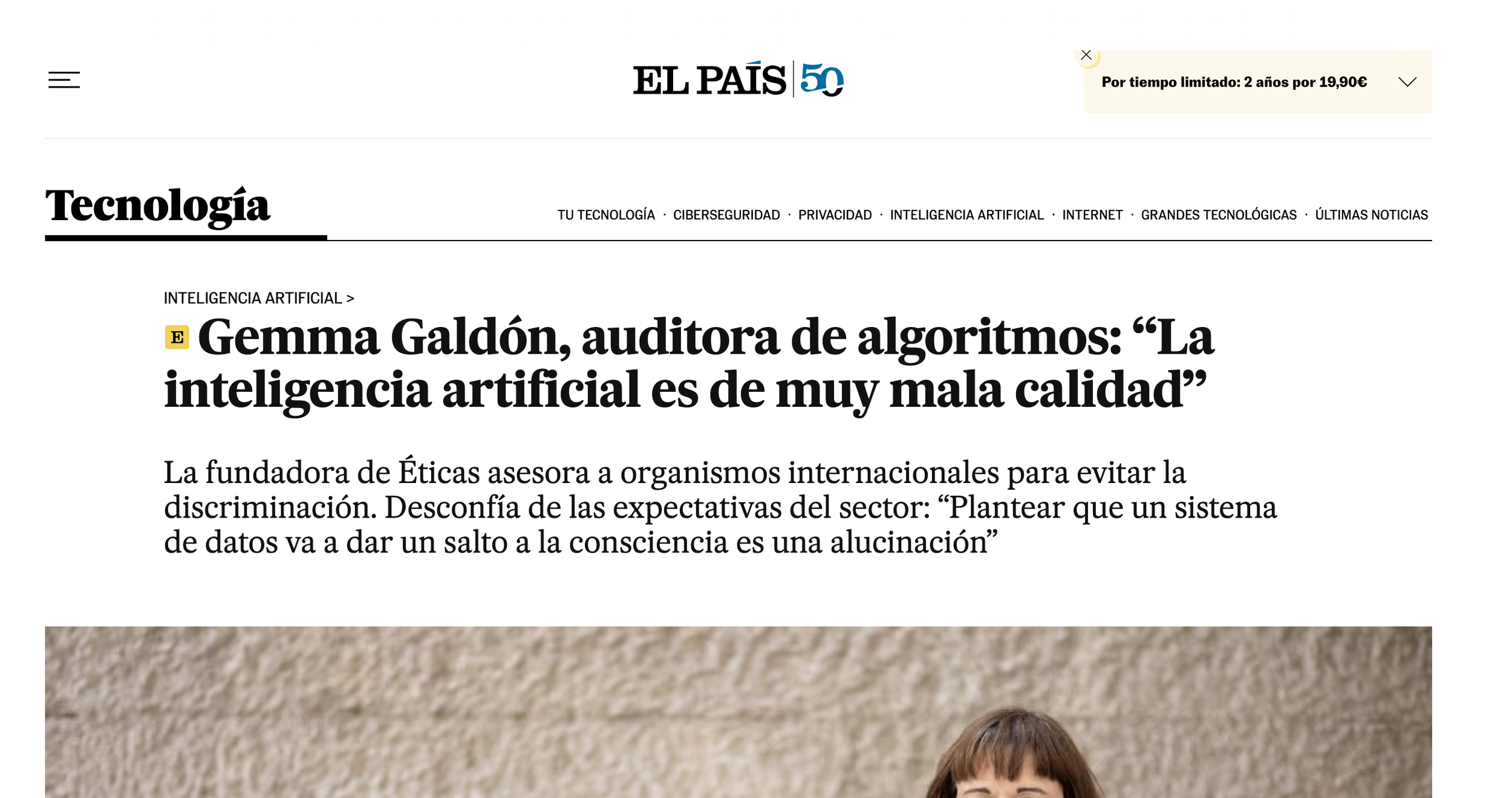 El País Interviews our CEO