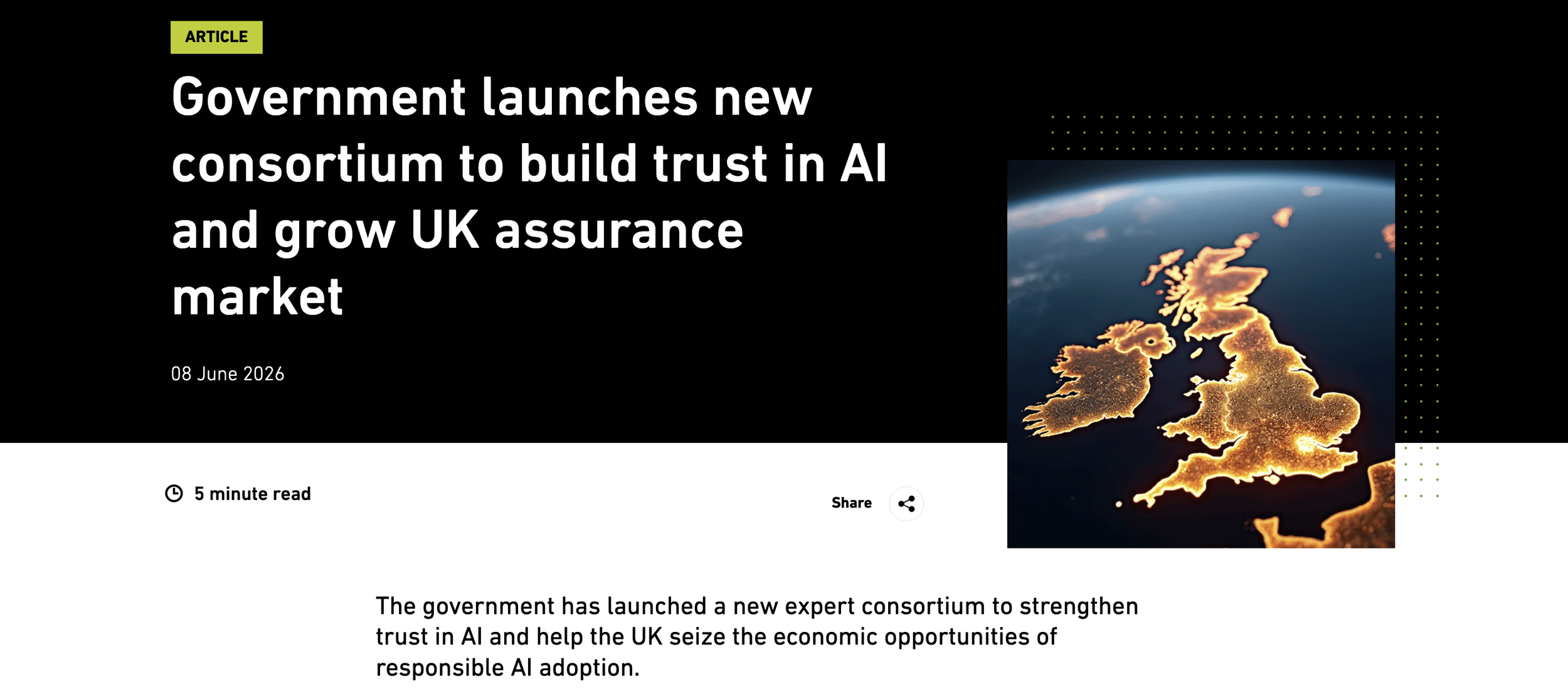 Our CEO at the Launch of the UK's AI Assurance Stakeholder Consortium